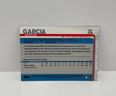 2018 Topps Chrome Sapphire #227 Adolis Garcia