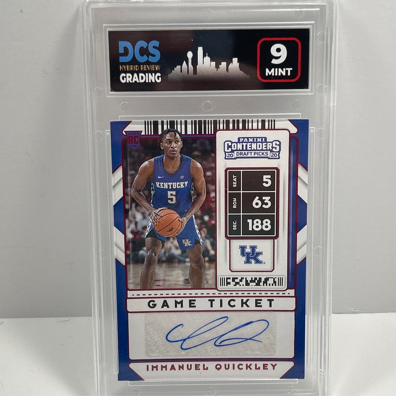 2020 Contenders #85 Immanuel Quickley Auto DCS9