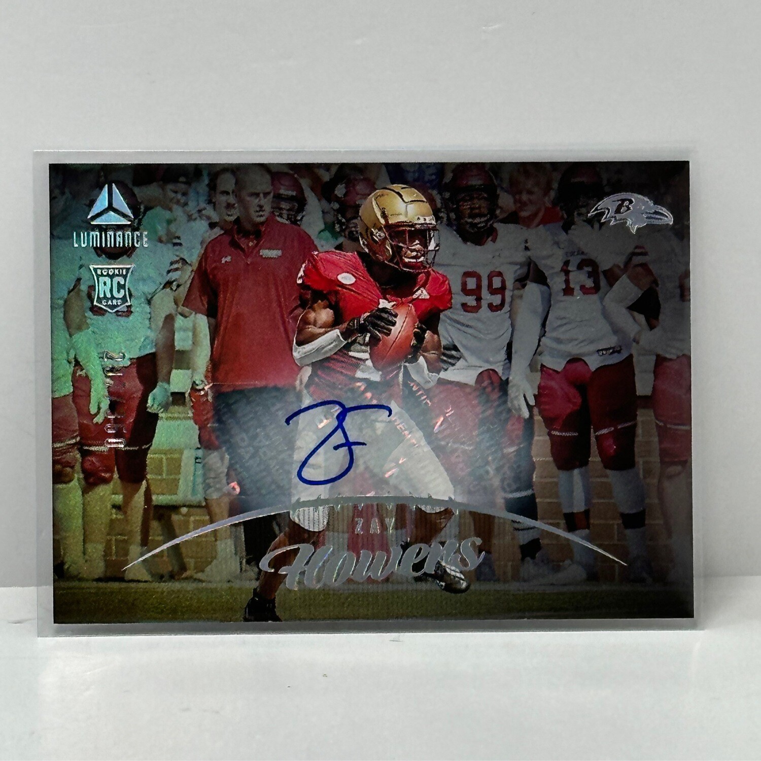 2023 Panini Luminance Zay Flowers HOLO Rookie Auto #d/350 Ravens