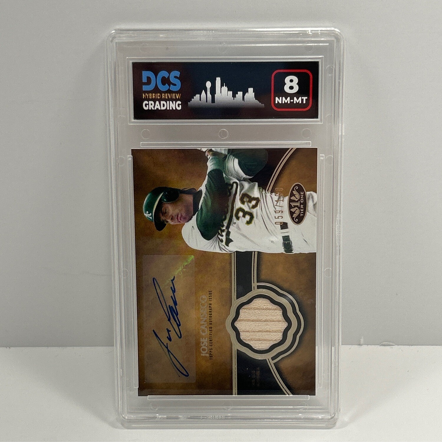 2019 Topps Jose Canseco Relic Auto DCS 8