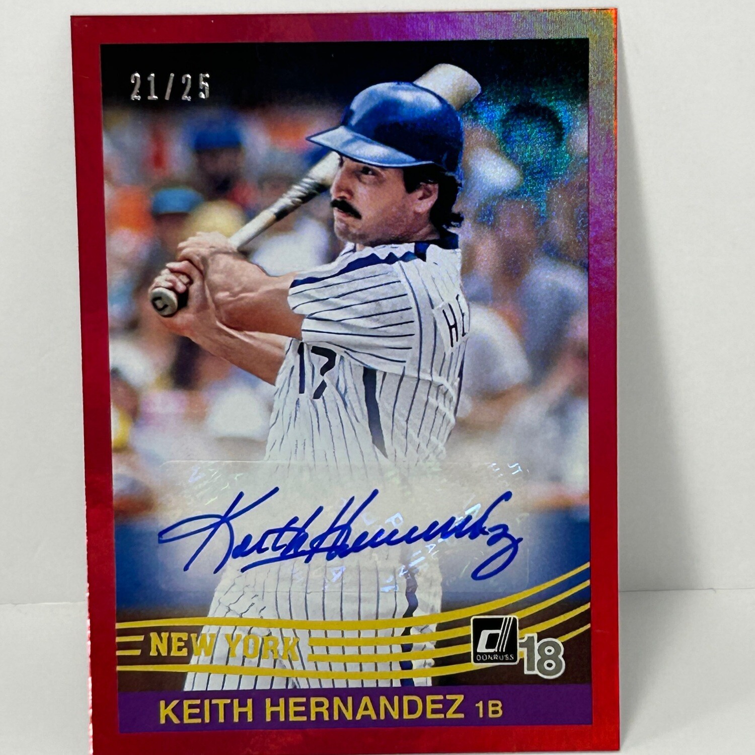 2018 Panini Donruss Keith Hernandez Autograph/25