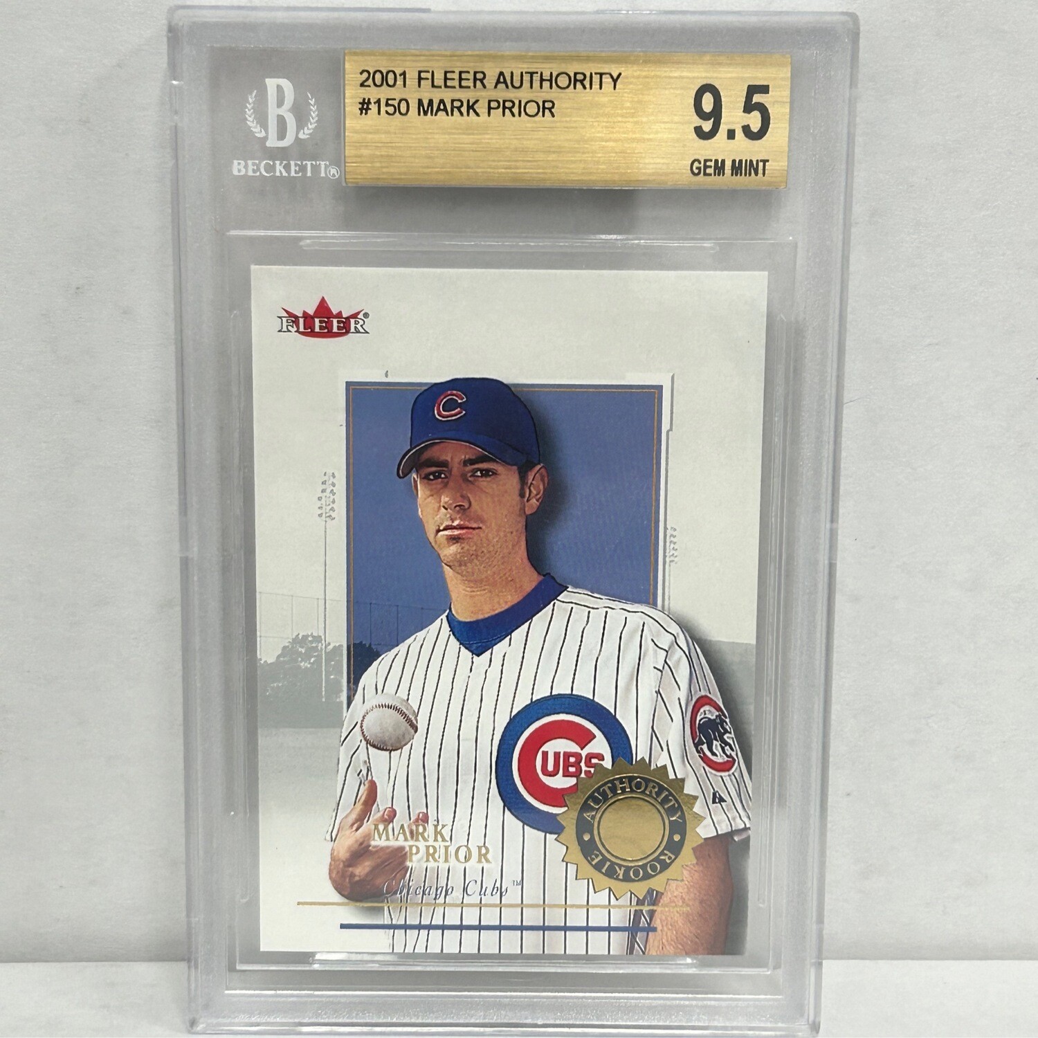 2001 Fleer Authority #150 Mark Prior Beckett 9.5