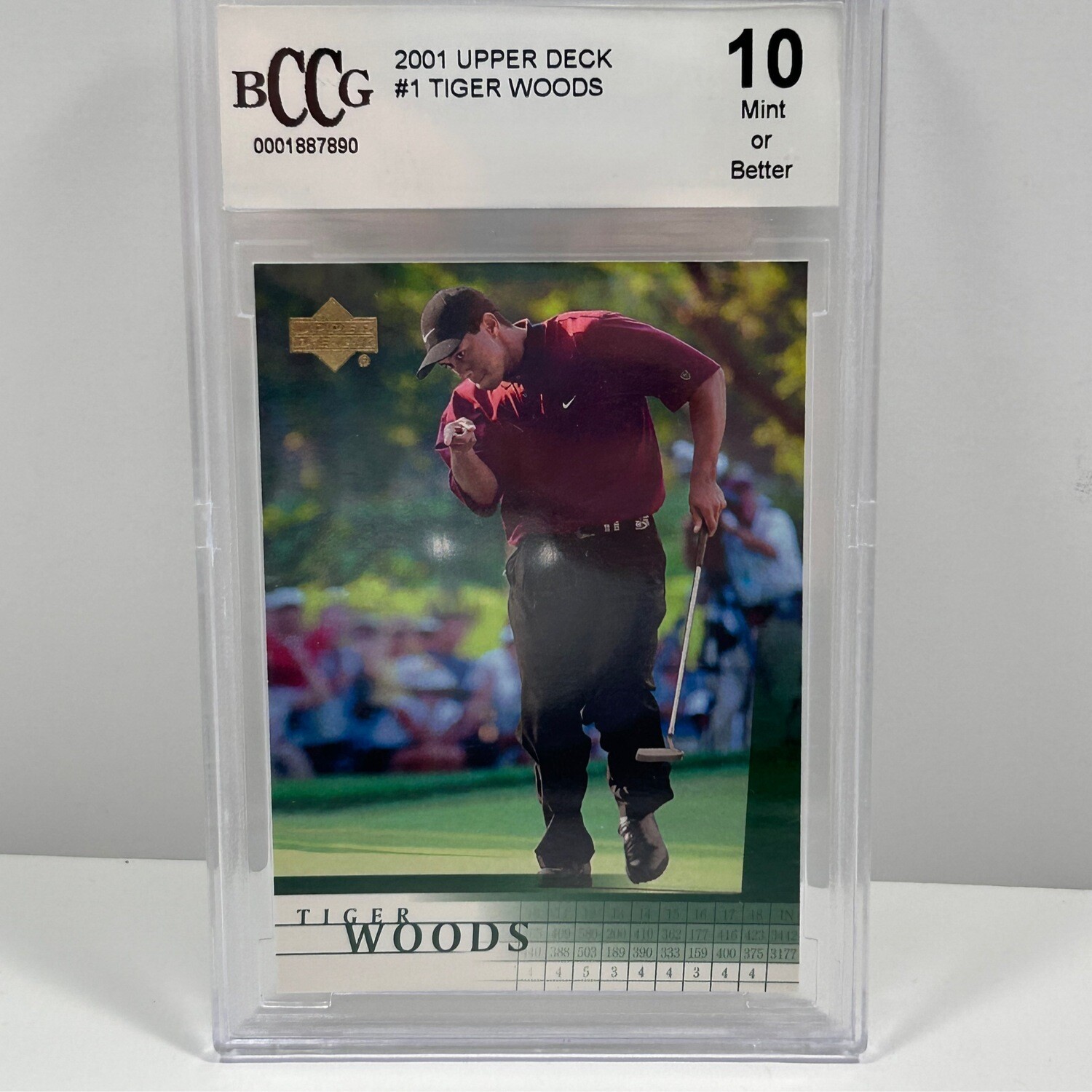 2001 Upper Deck #1 Tiger Woods BCCG10