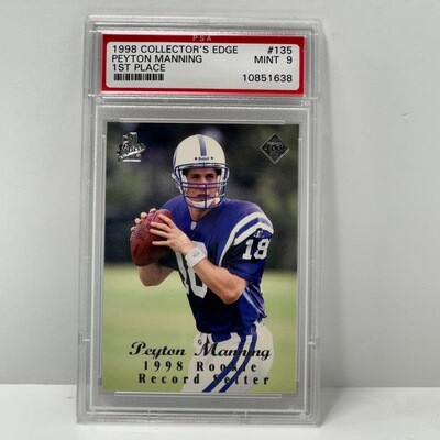 1998 Collector's Edge 1st Place Peyton Manning Rookie #135 PSA 9 MINT