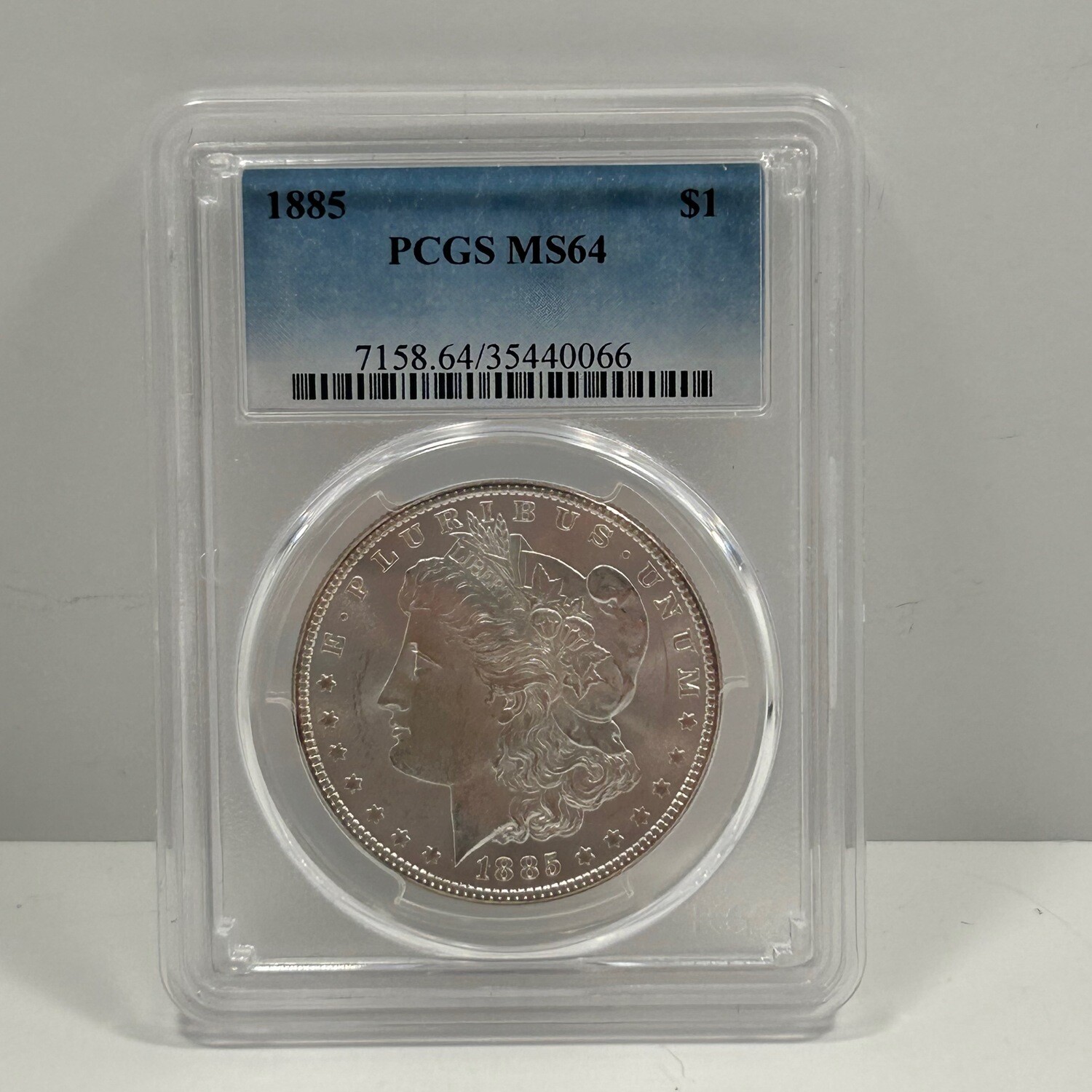 1885 $1 PCGS MS64