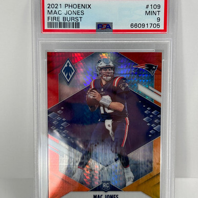 2021 Phoenix Mac Jones Fire Burst #109 PSA 9