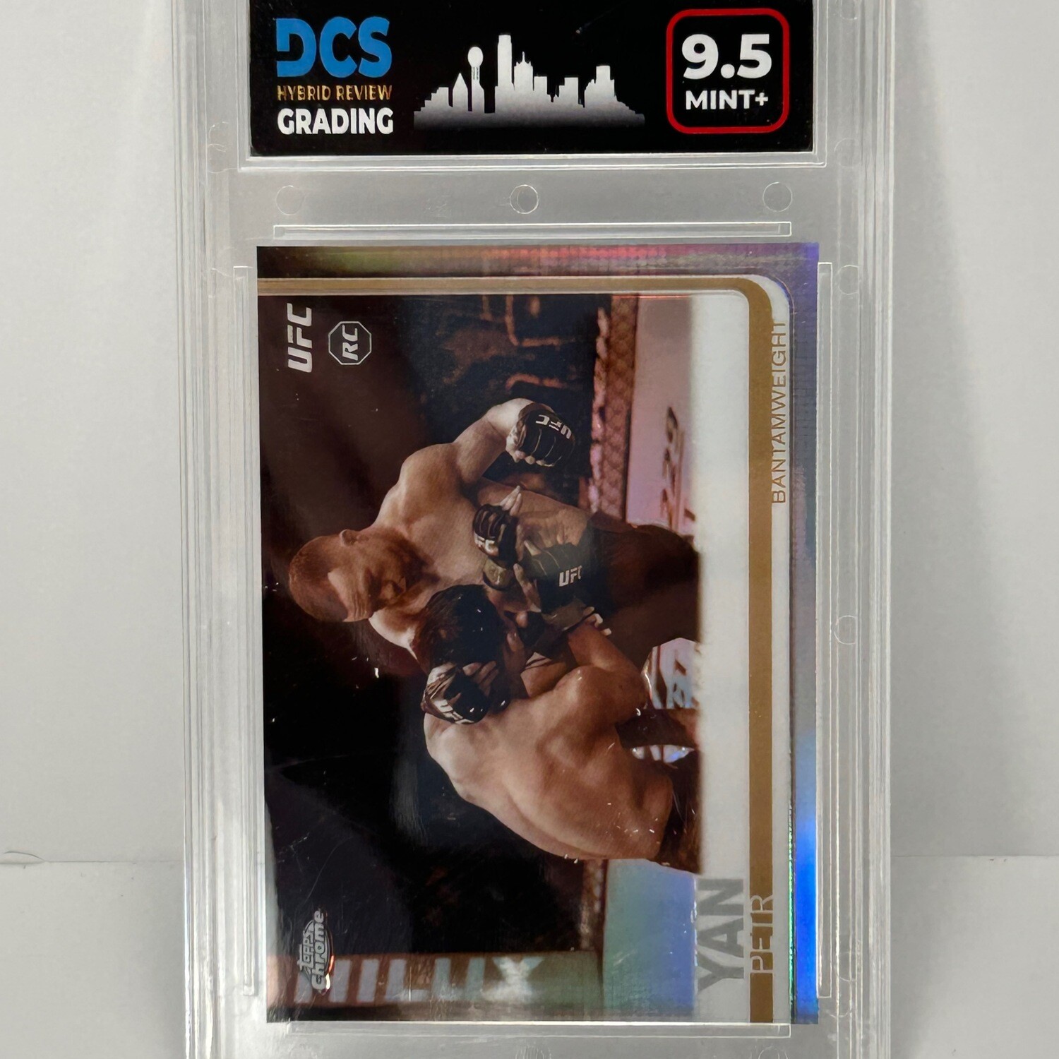 2019 Topps Chrome UFC Petr Yan Rookie Graded Sepia Refractor DCS 9.5