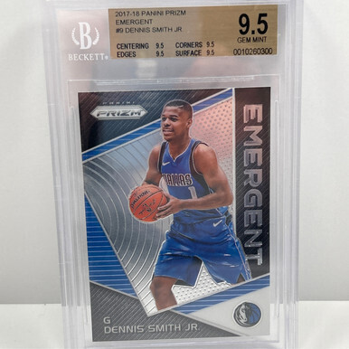 2017 Panini Prizm Emergent #9 Dennis Smith Jr Beckett 9.5