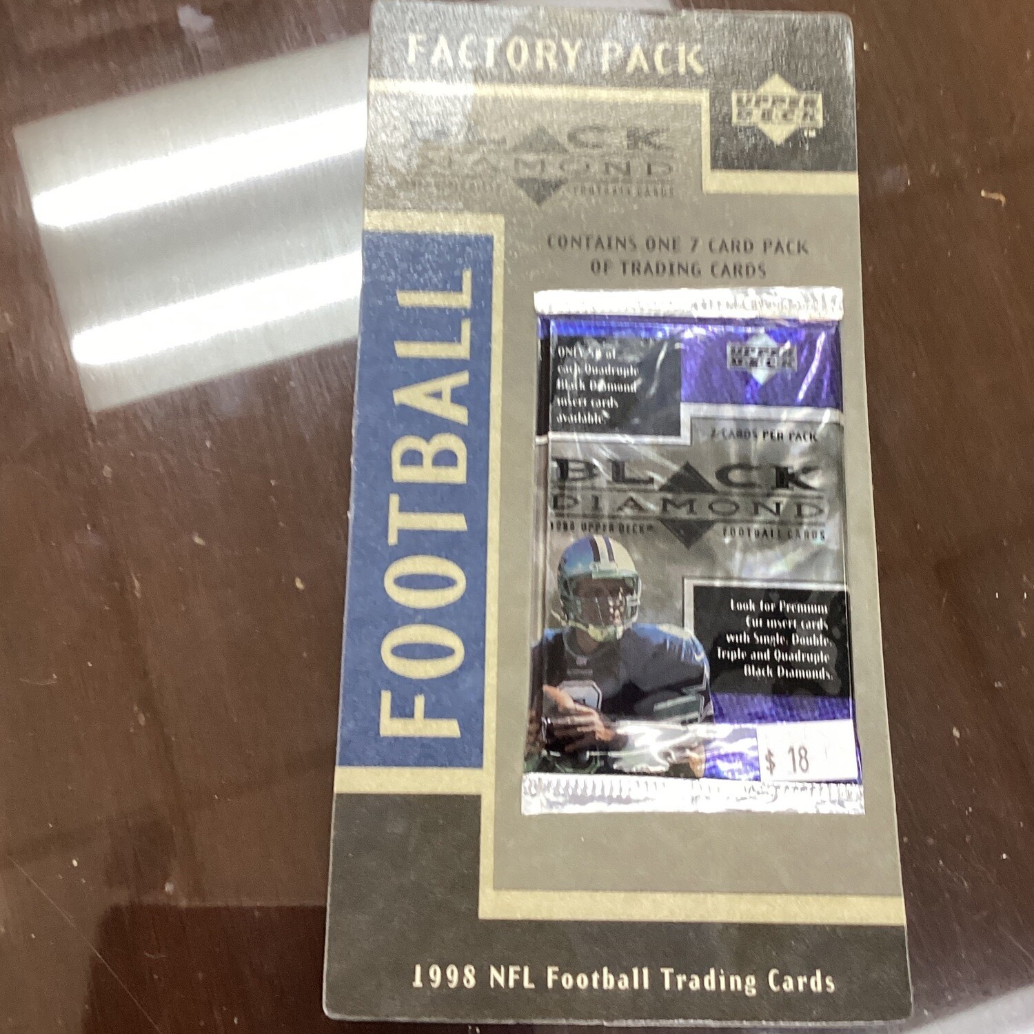 1998 Upper Deck Black Diamond Factory Football Pack
