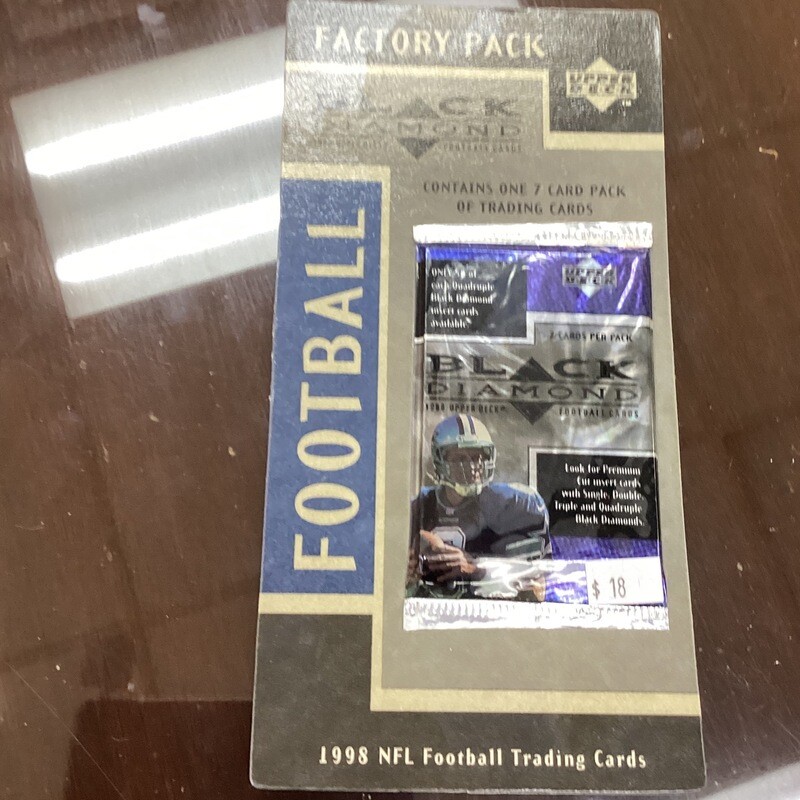 1998 Upper Deck Black Diamond Factory Football Pack