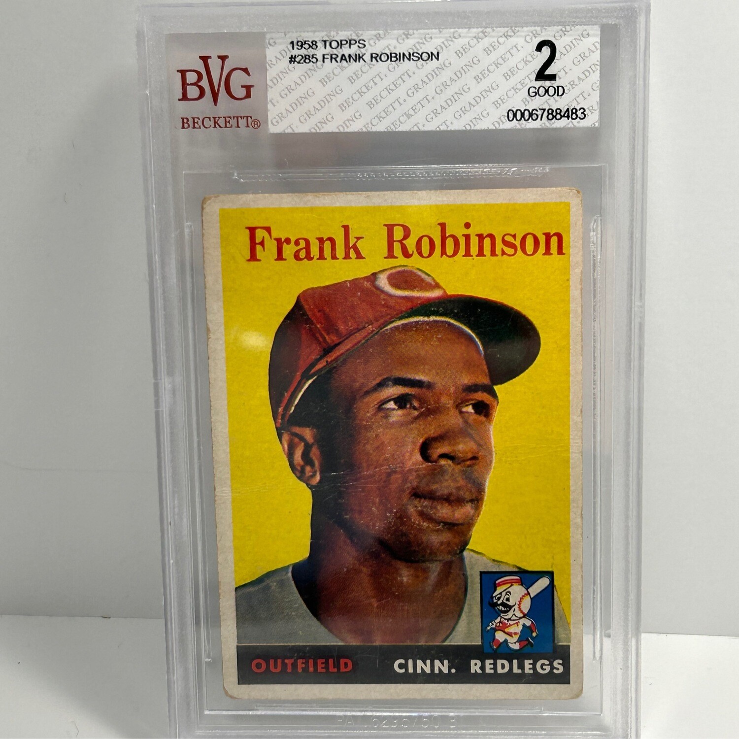 1958 Topps #285 Frank Robinson Beckett Graded 2