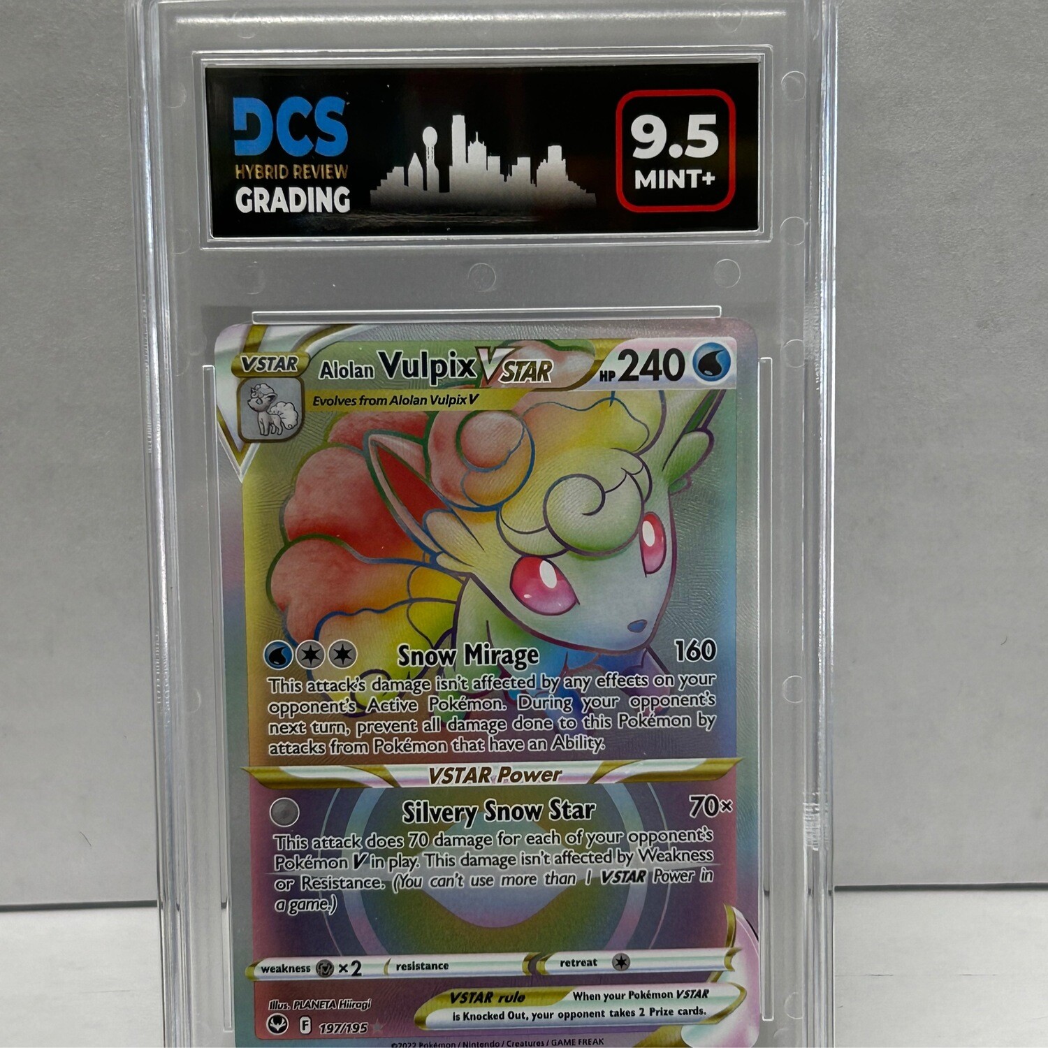2022 Pokémon Alolan Vulpix VStar DCS9.5