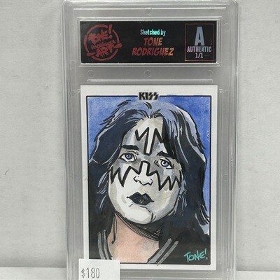 Ace Frehley Kiss Trading Card Set 1/1 Sketch Card Tone Rodriguez