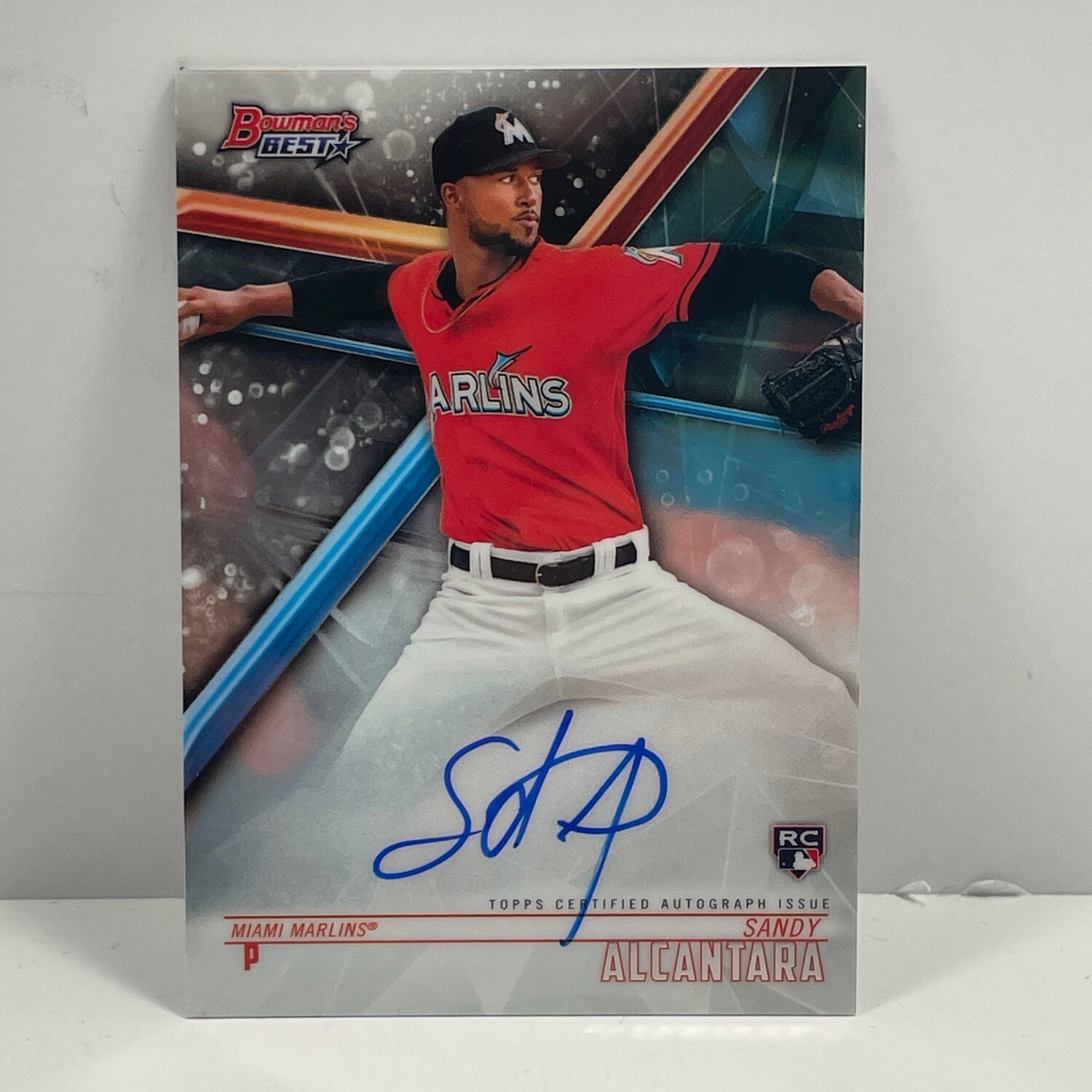 2018 Bowman’s Best Sandy Alcantara #B18-SA Autograph