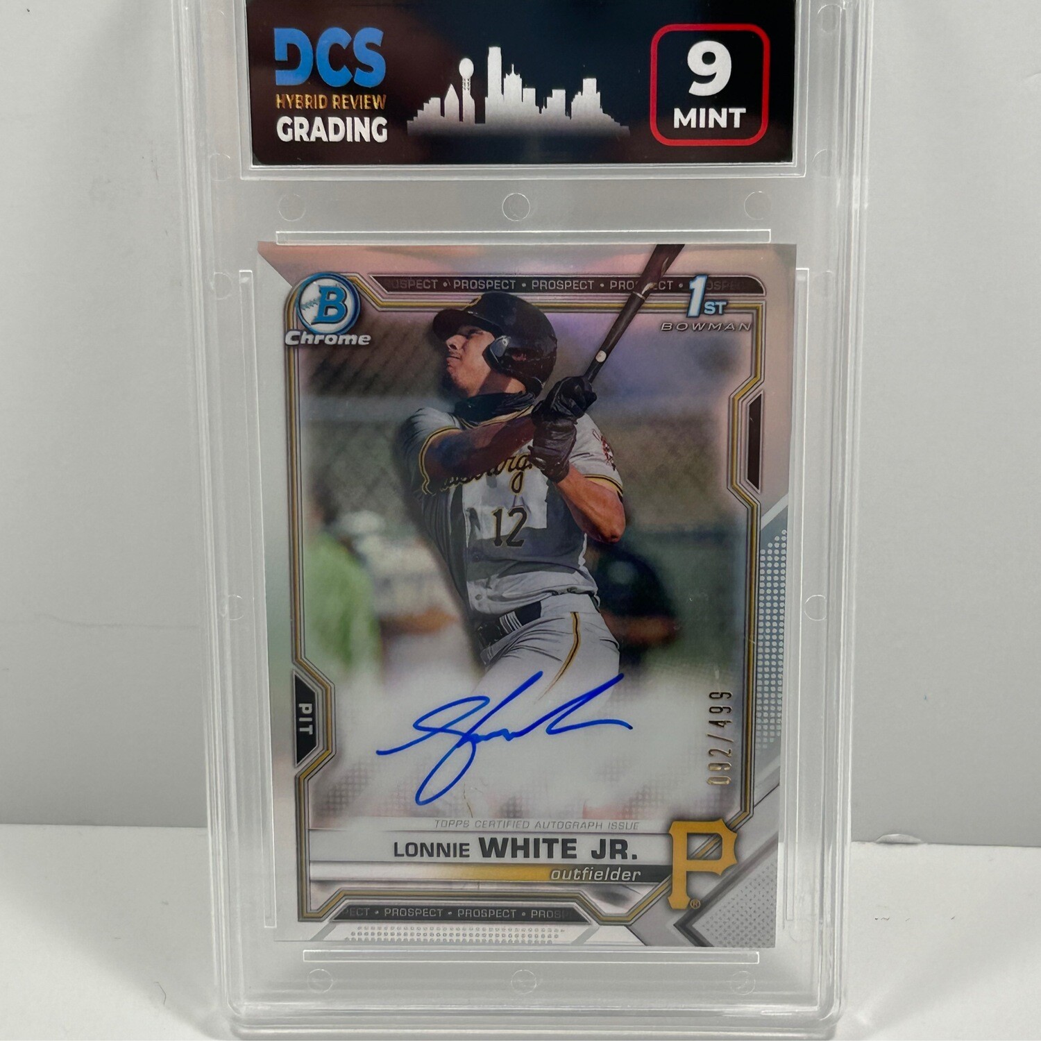 2021 Bowman Chrome 1st Lonnie White Jr Auto Refractor /499 DCS 9