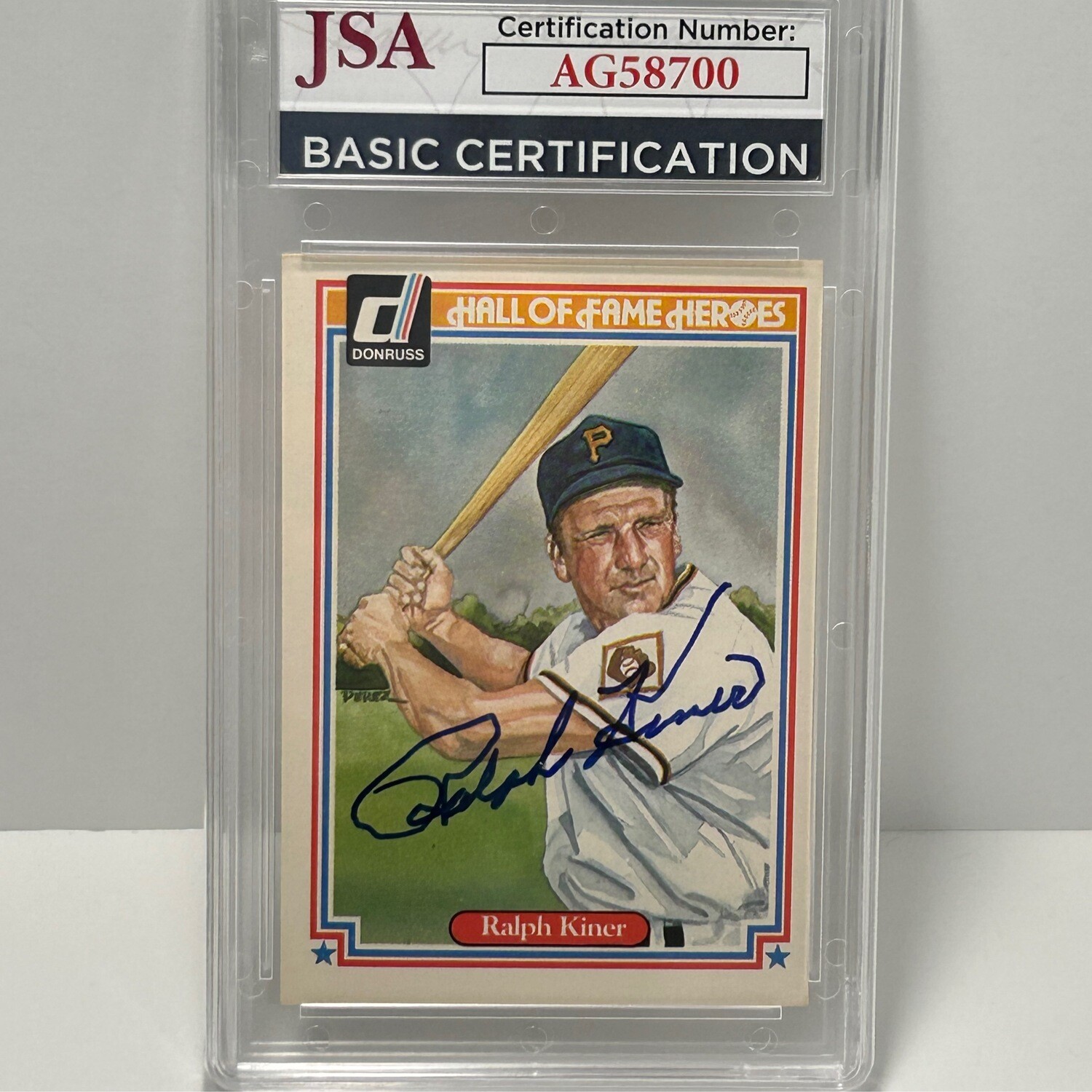 1983 Donruss Hall of Fame Heroes #38 Ralph Kiner Signed JSA Certified