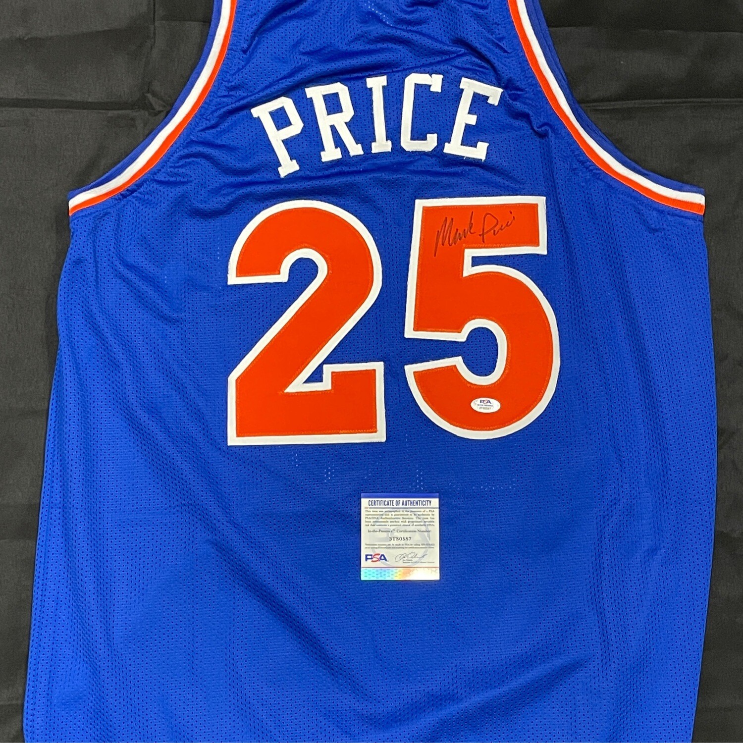 Mark Price  Blue Cleveland Cavaliers PSA Authenticated Autographed Jersey