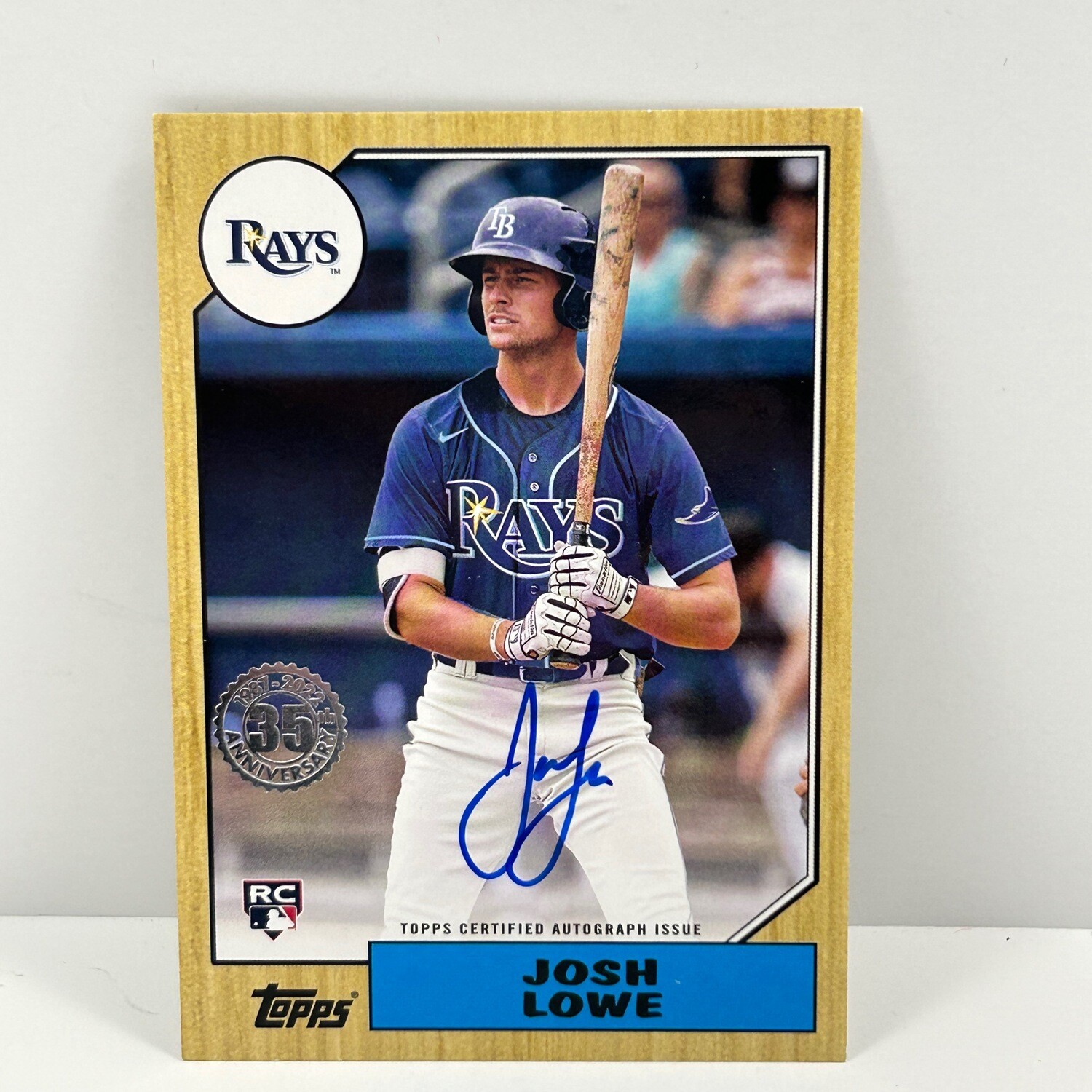 2022 Topps  #87BA-JL Josh Lowe Auto