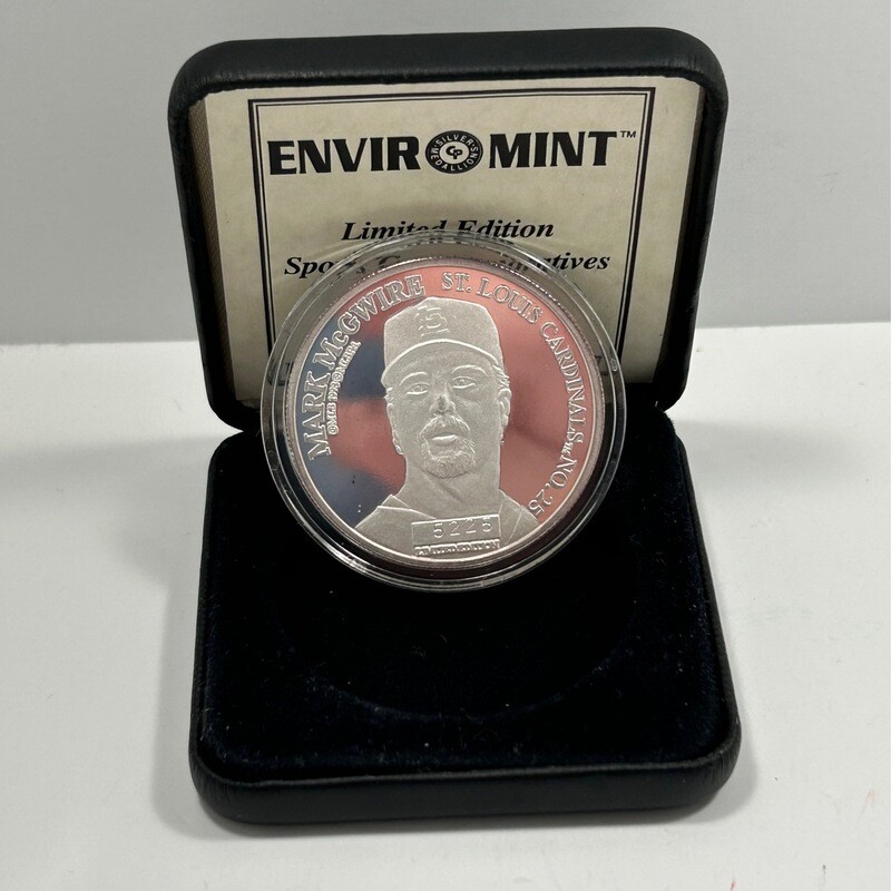 Enviromint Limited Edition Mark McGwire “62” Commemorative Coin Limited Edition Certified
