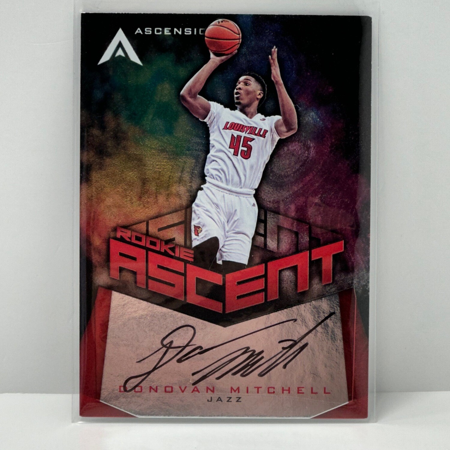 2017-18 Panini Ascension Donovan Mitchell Ascent Rookie Auto /75  #ASC-DON RC