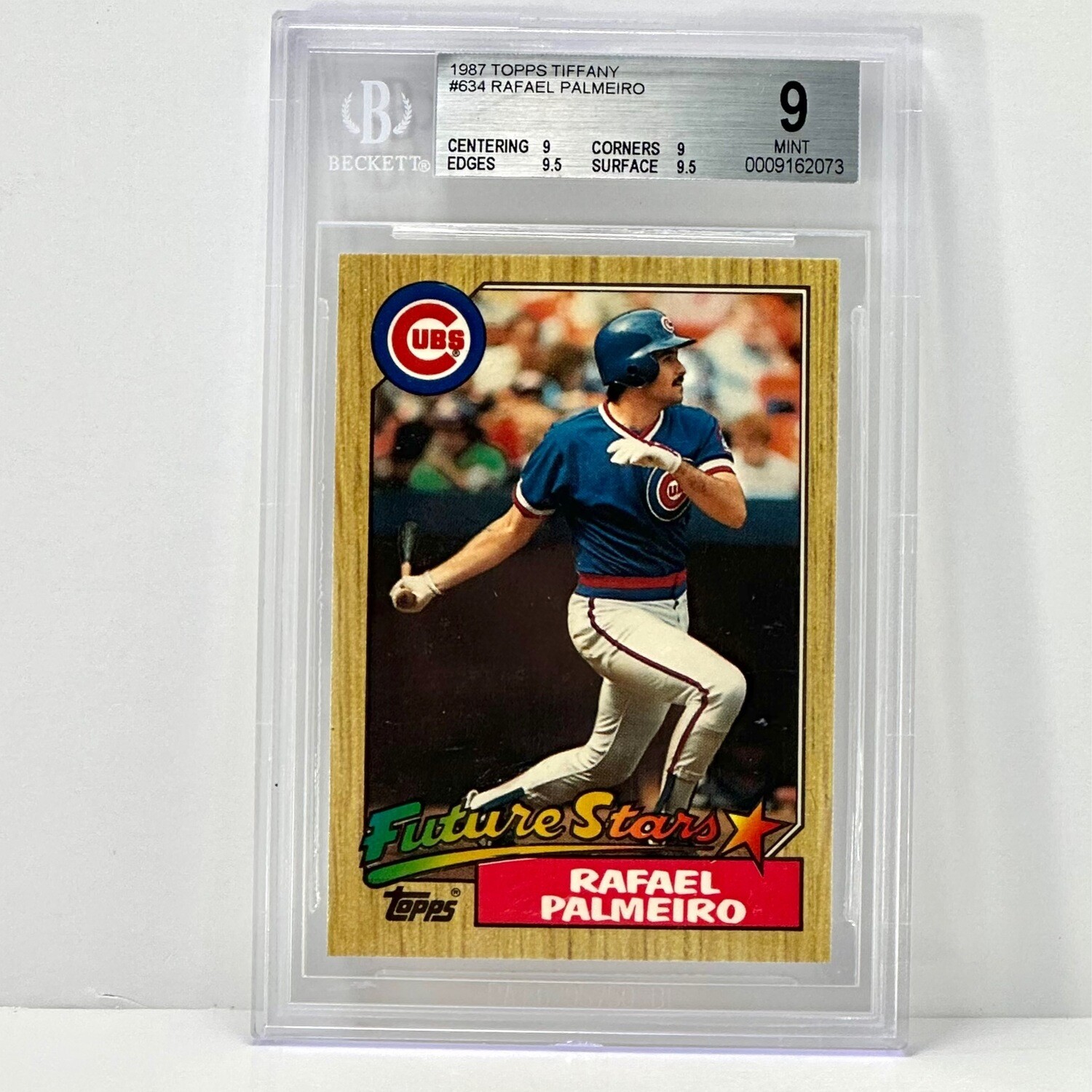 1987 Topps Tiffany #634 Rafael Palmeiro BGS 9