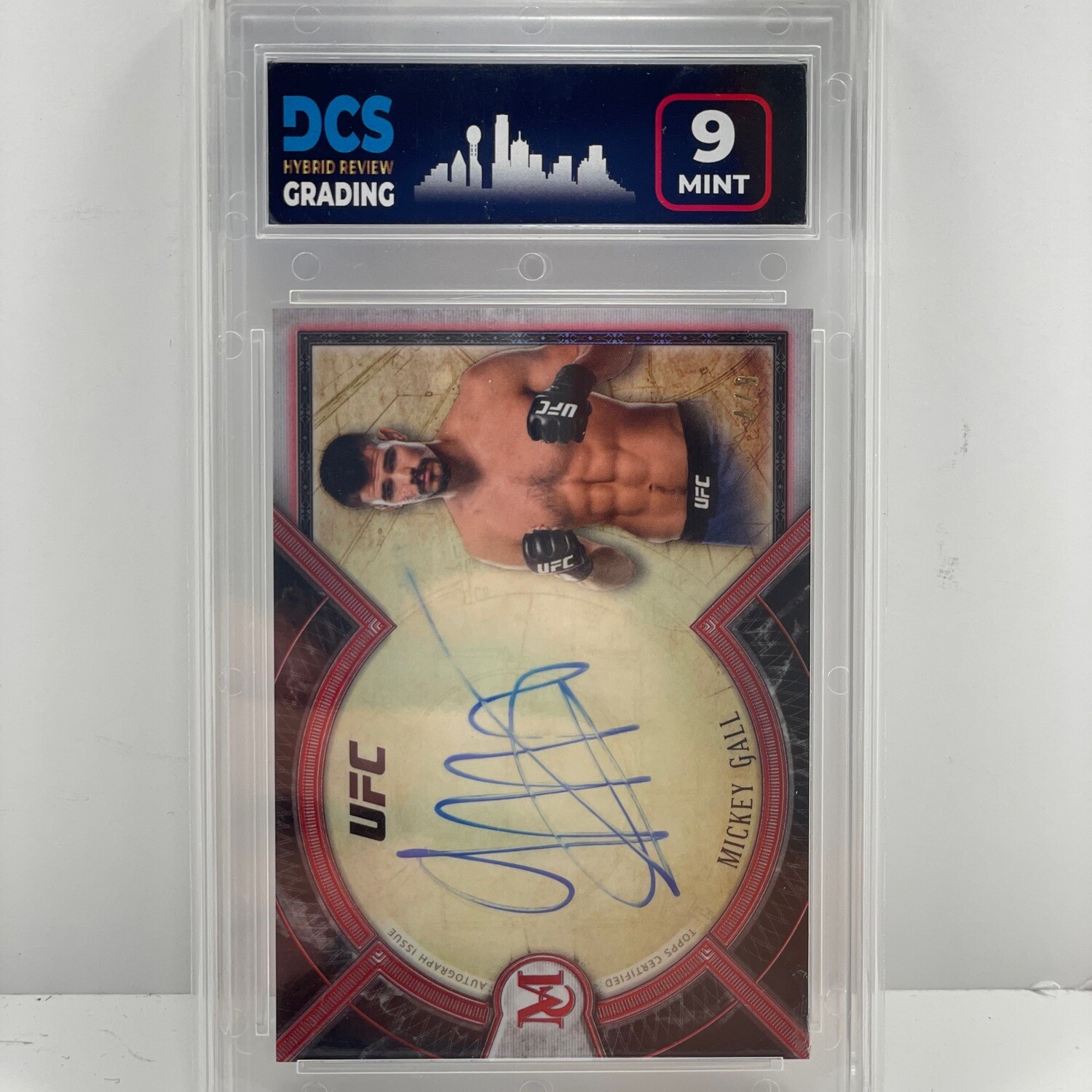 2018 Topps Museum Museum Autographs Mickey Gall /8 DCS 8