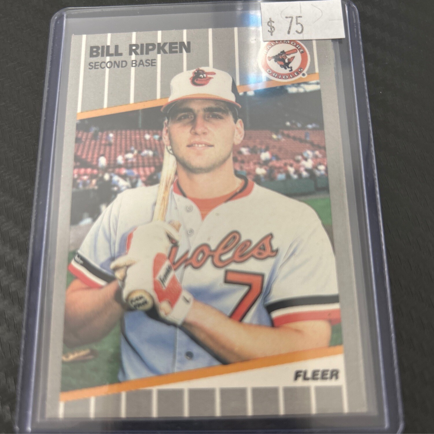 1989 Fleer Bill Ripken FF ERROR Card #616 Billy F**K Face Bat Rare