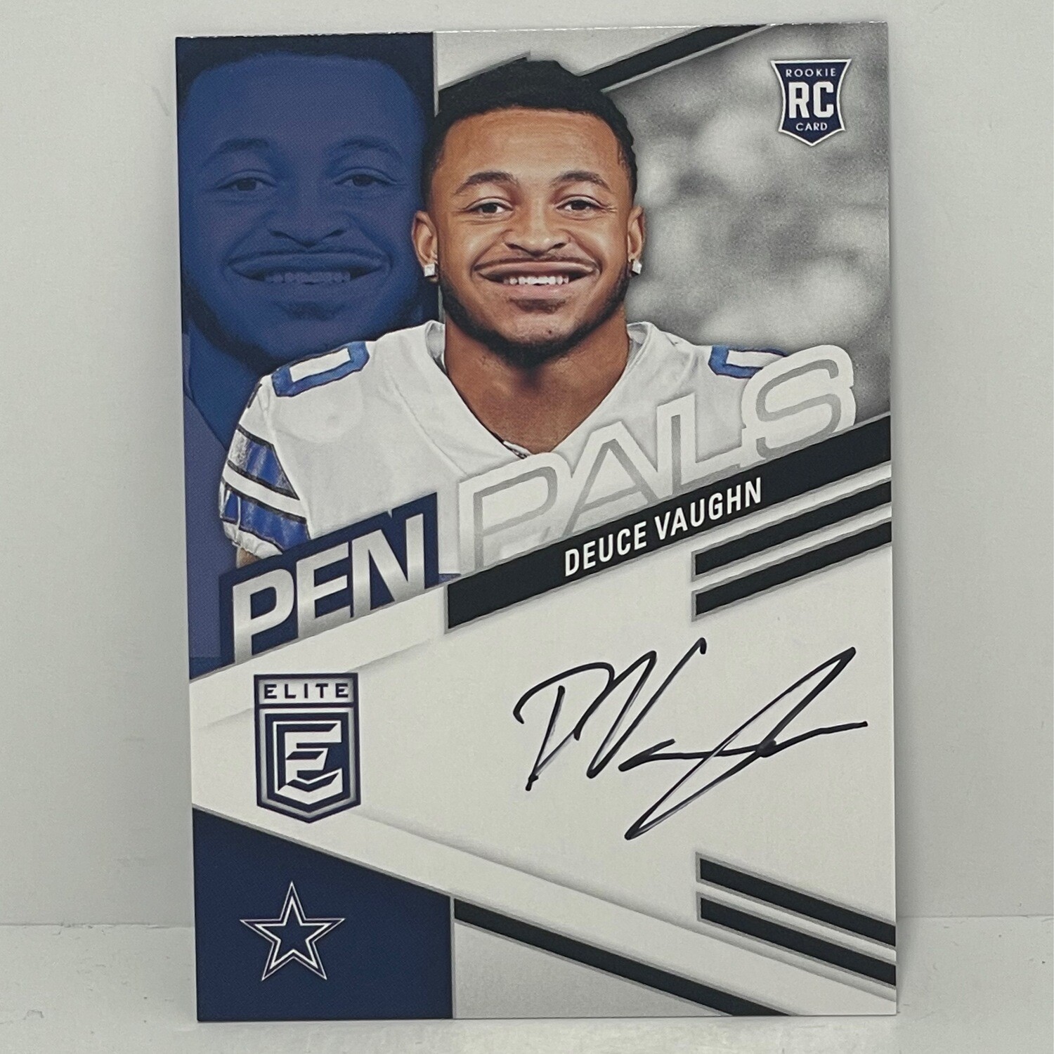 2023 Panini Elite DEUCE VAUGHN Pen Pals RC AUTO Rookie Autograph DALLAS COWBOYS