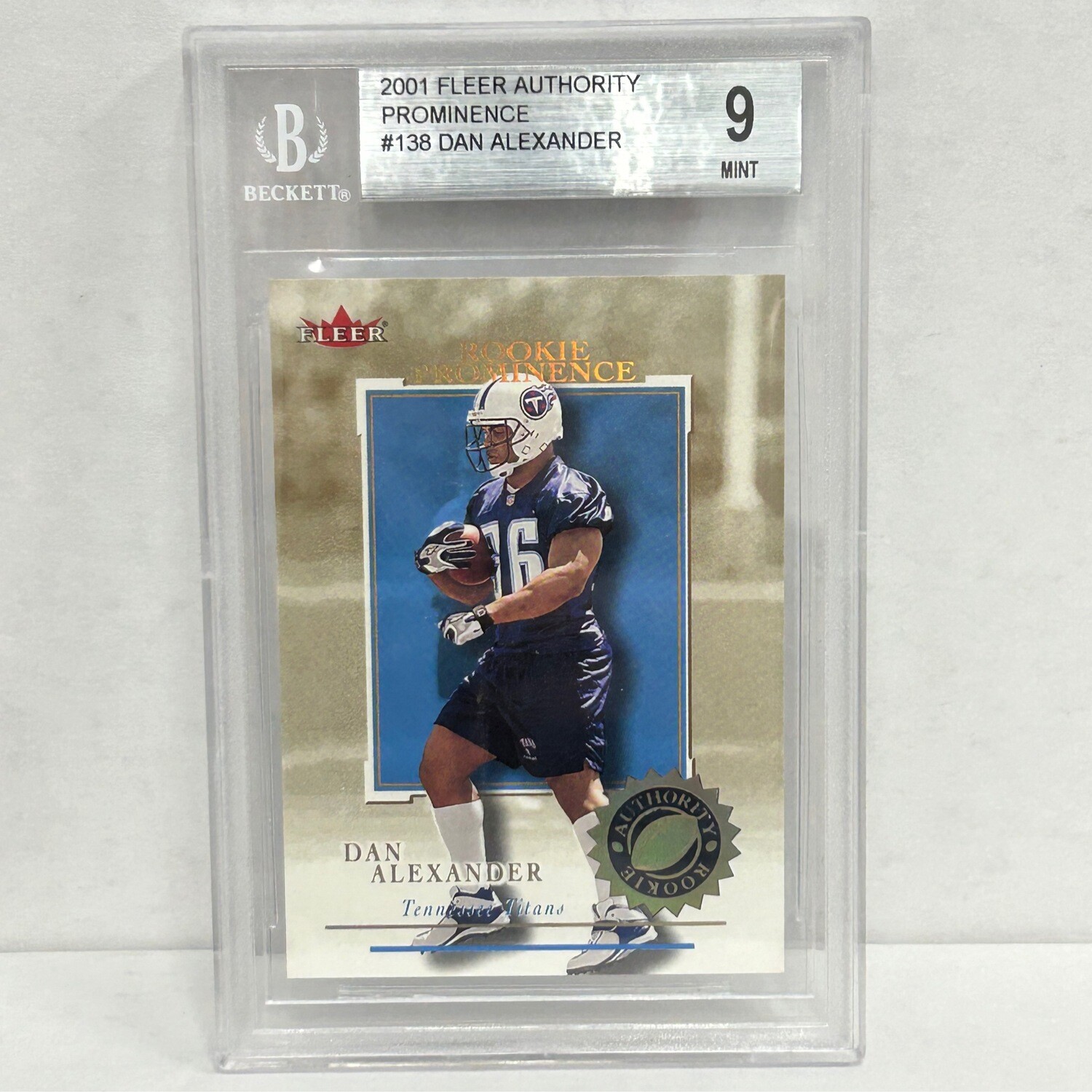 2001 Fleer Authority Prominence #138 Dan Alexander Beckett 9