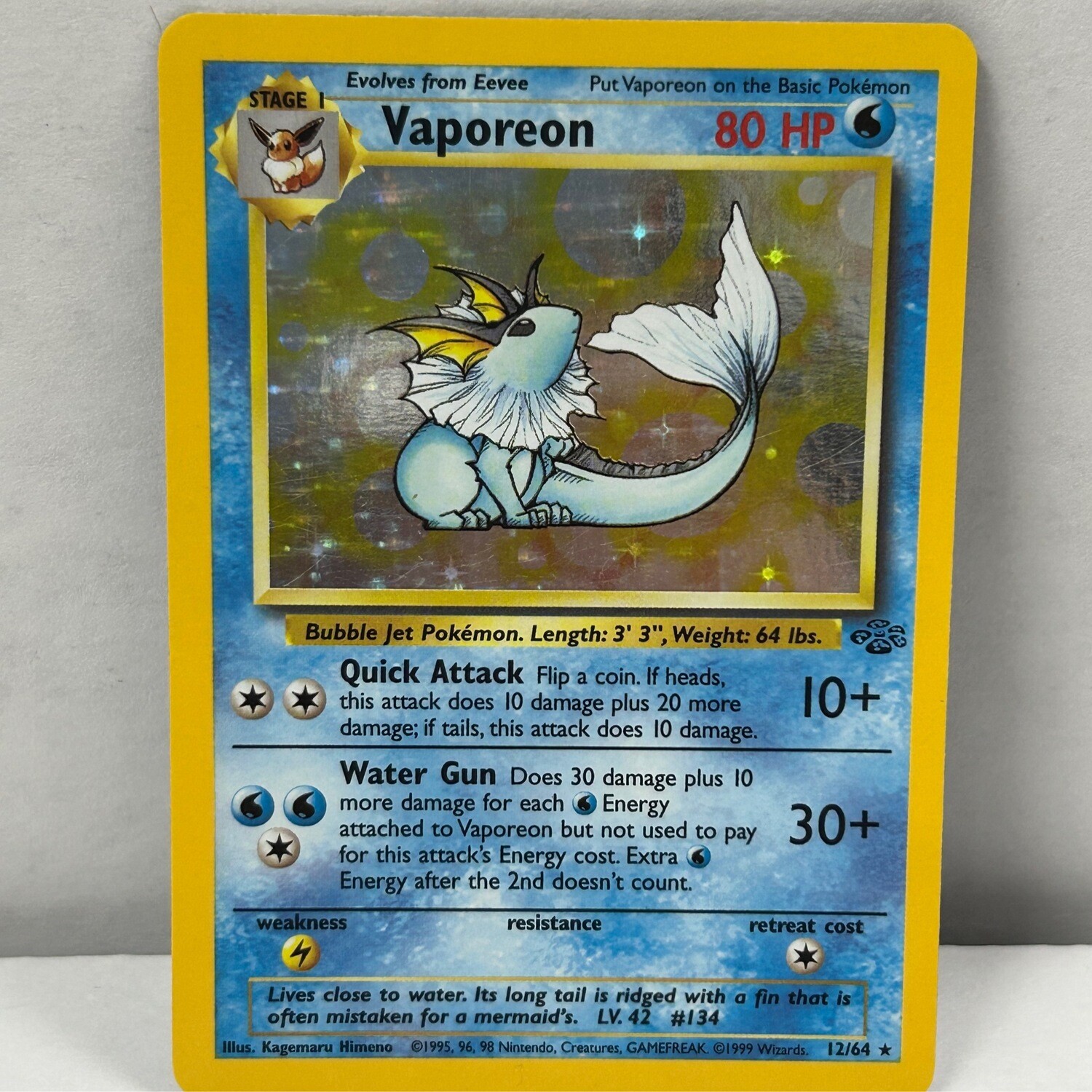 1999 Pokémon Vaporeon