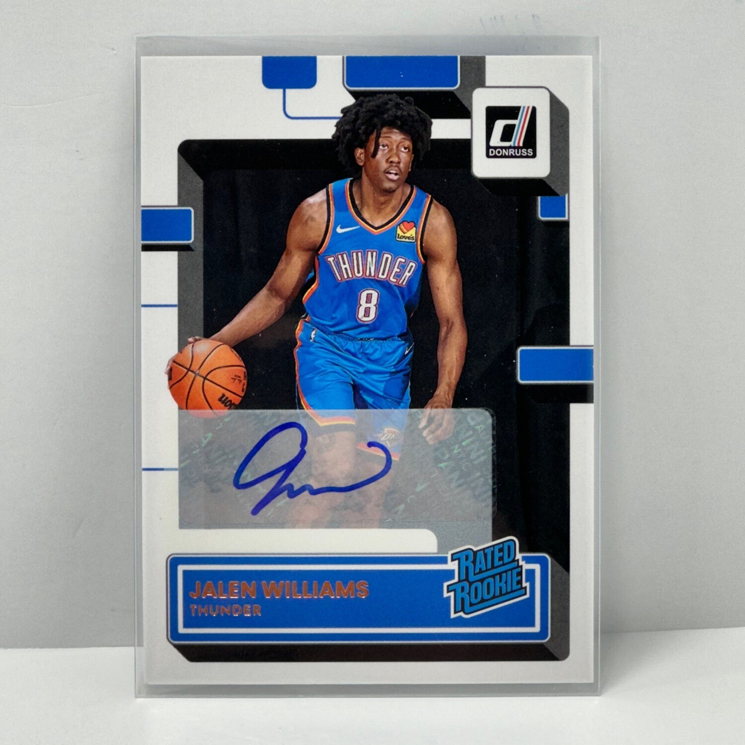 2022-23 Jalen Williams Bronze Donruss Rated Rookie Auto Card