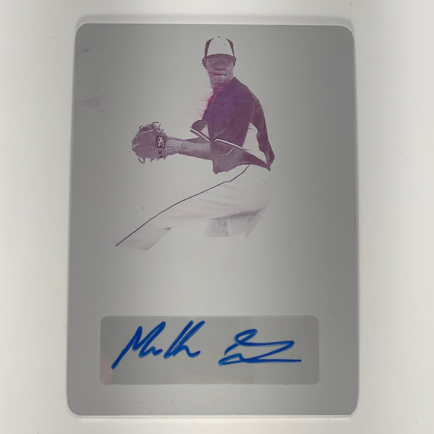 2017 Leaf Metal Draft Baseball Mackenzie Gore Autograph Magenta Plate 1/1