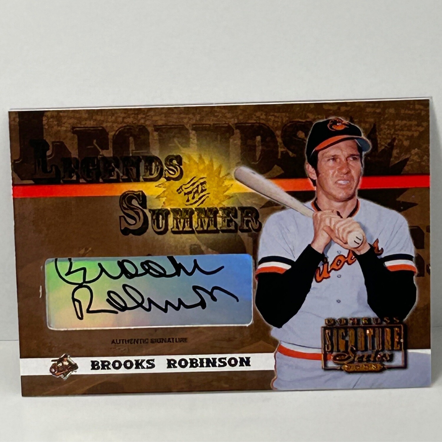 2003 Donruss Signature Series Legends of the Summer Brooks Robinson Auto HOF