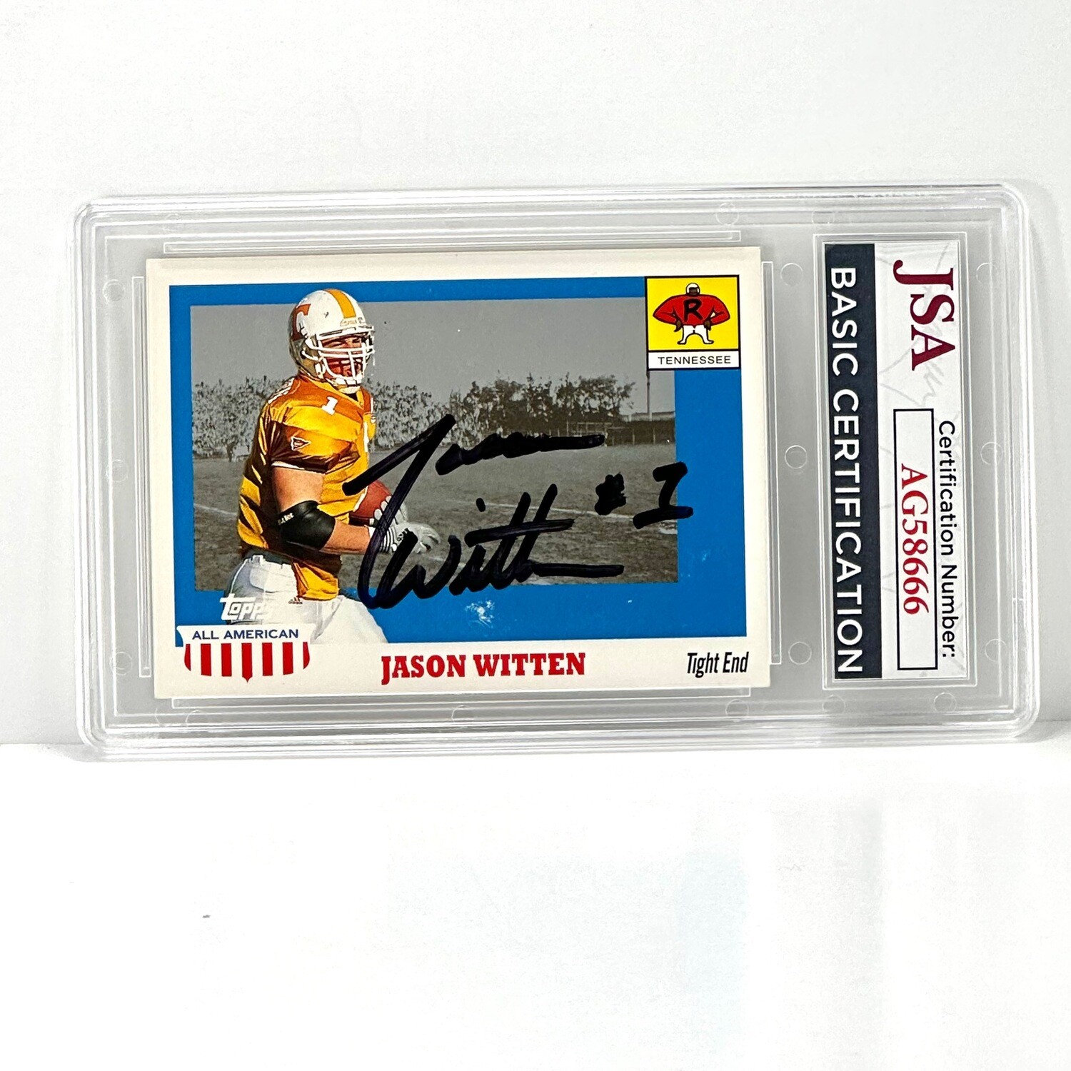 2003 Topps All American Football #125 Jason Witten RC Autographed JSA Certified