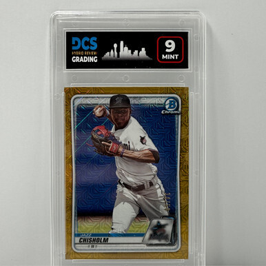 2020 Bowman Chrome Prospect Jazz Chisholm Gold Mojo  DCS9