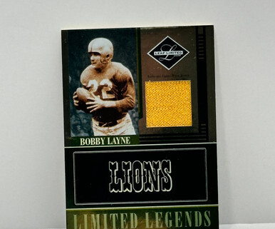 2006 Leaf Limited Limited Legends Materials #d/100 Bobby Layne #LL-2 HOF