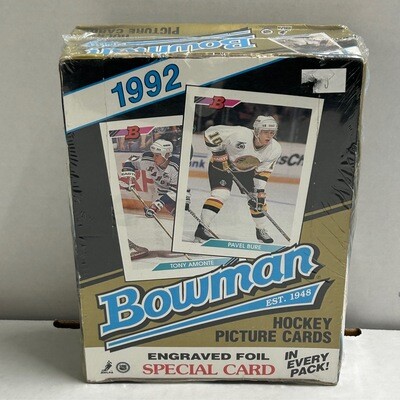 1992 Bowman Hockey 36ct Hobby Box
