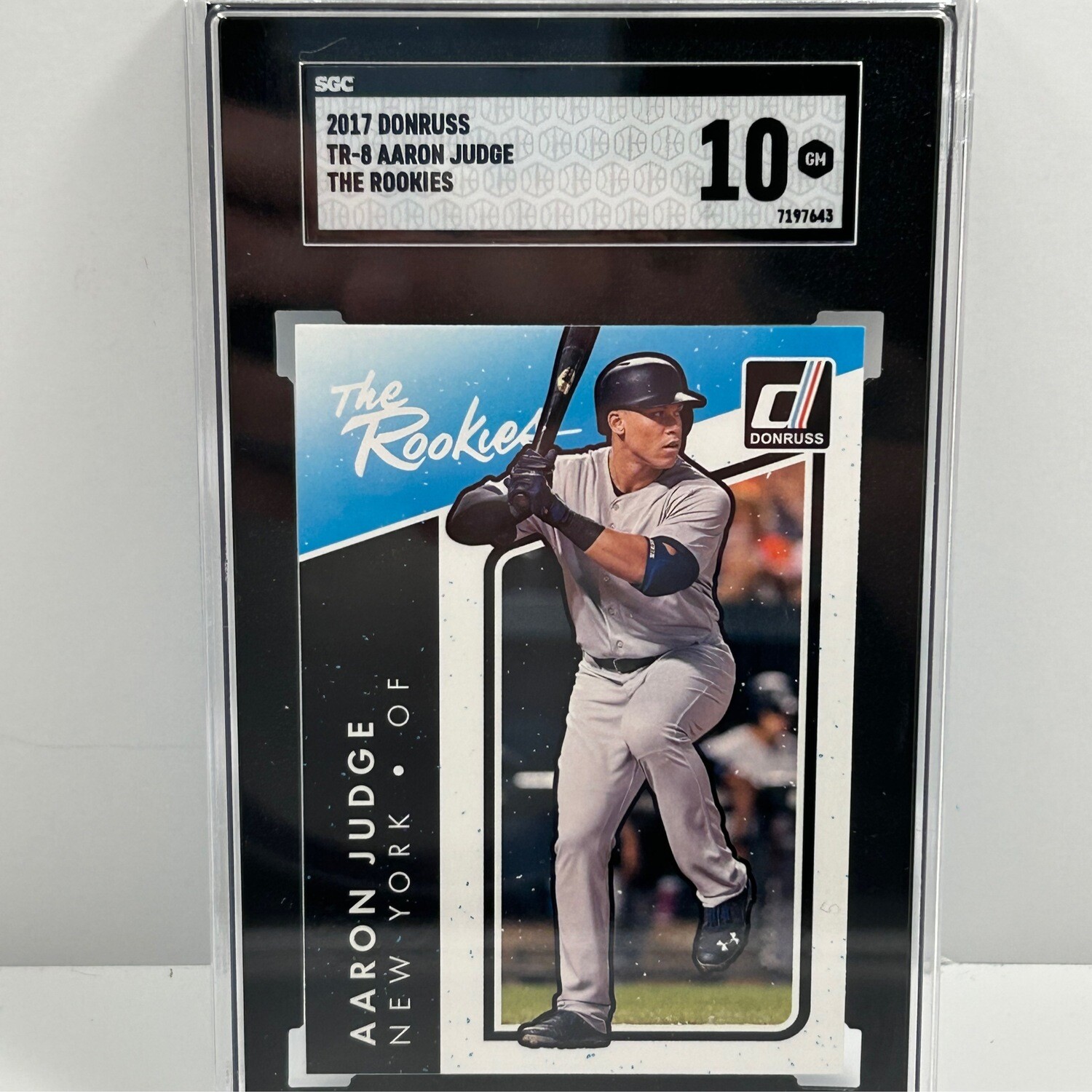 2017 Donruss TR-8 Aaron Judge The Rookies SGC10