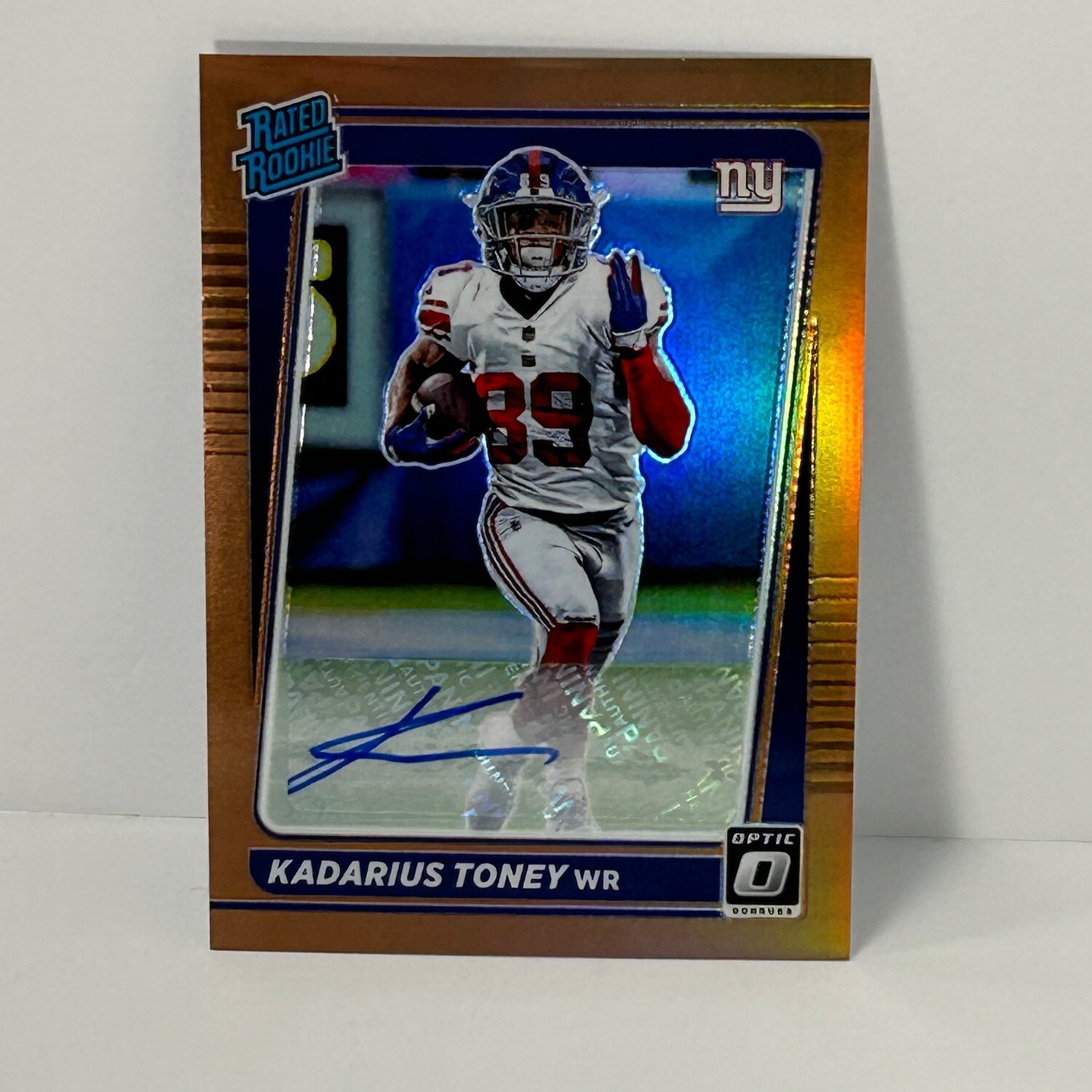 2021 Donruss Optic Kadarius Toney Rated Rookie Auto Bronze