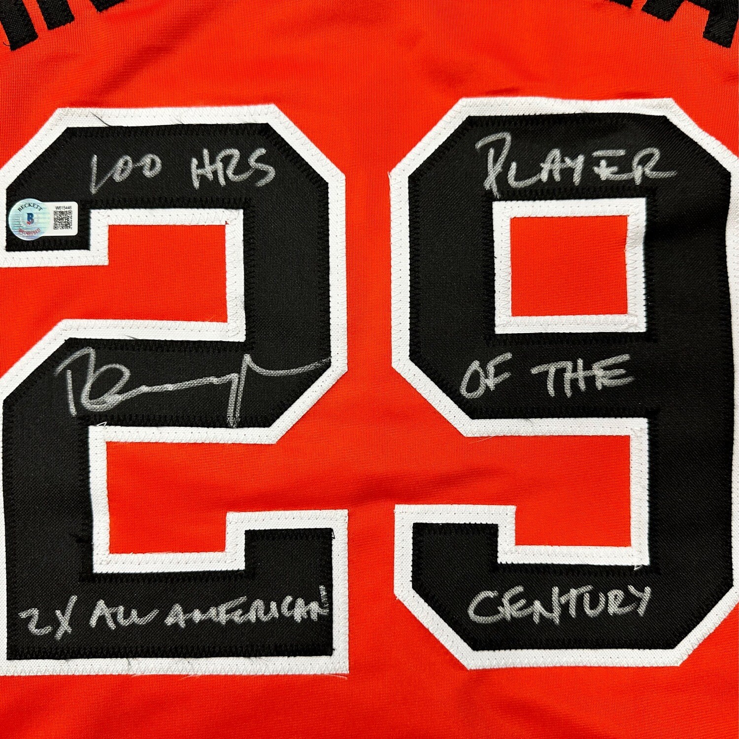 Pete Incaviglia Orange 2x All American  No Stats Oklahoma State Autographed Jersey Inscribed with  Beckett Authentication
