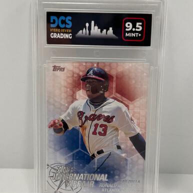 2018 Topps International Affairs #IA-47 Ronald Acuna Jr DCS 9.5