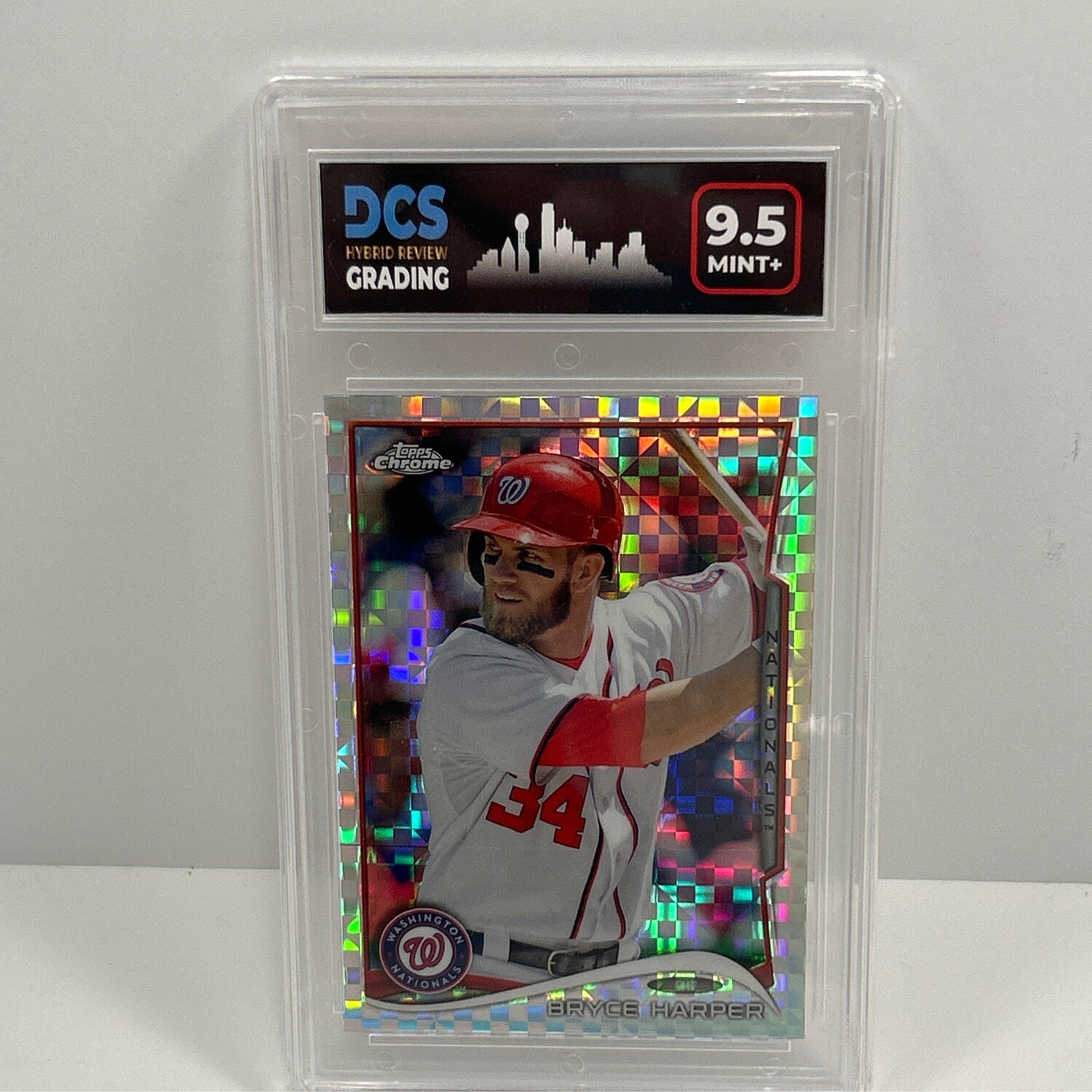 2014 Topps Chrome #150 Bryce Harper X-fractor DCS 9.5