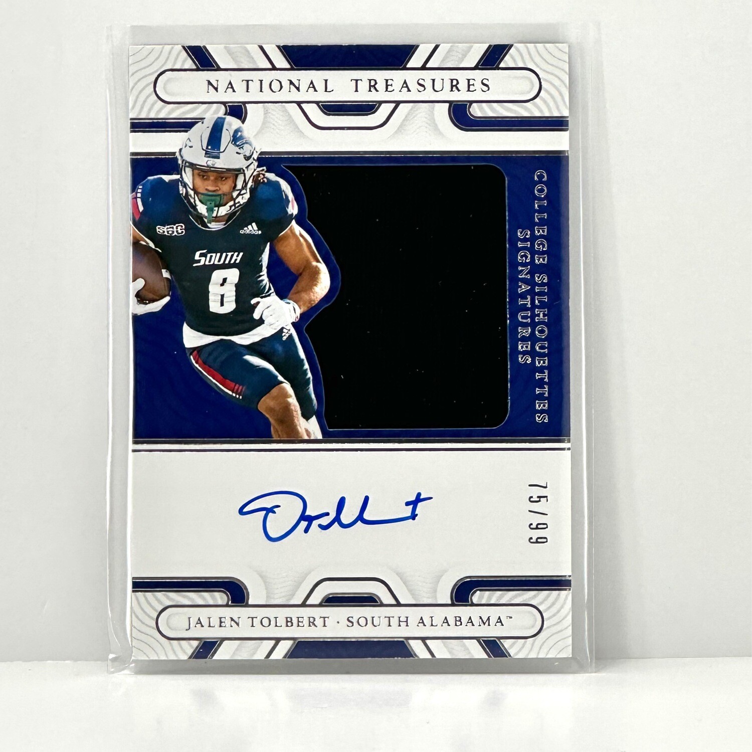 2022 Panini National Treasures Jalen Tolbert Rookie RC #80 RPA Patch Auto #d/99