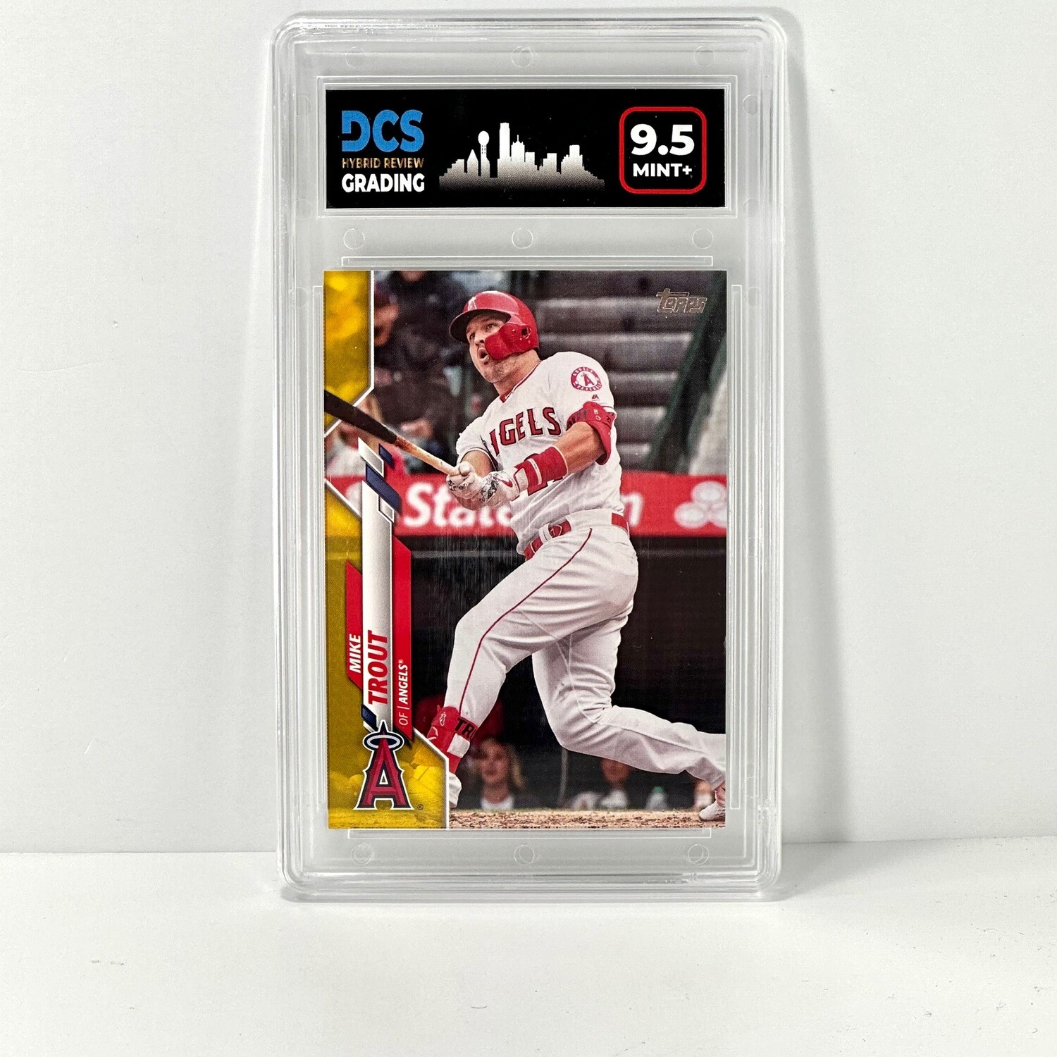 2020 Topps #1 Mike Trout Retail Yellow DCS 9.5