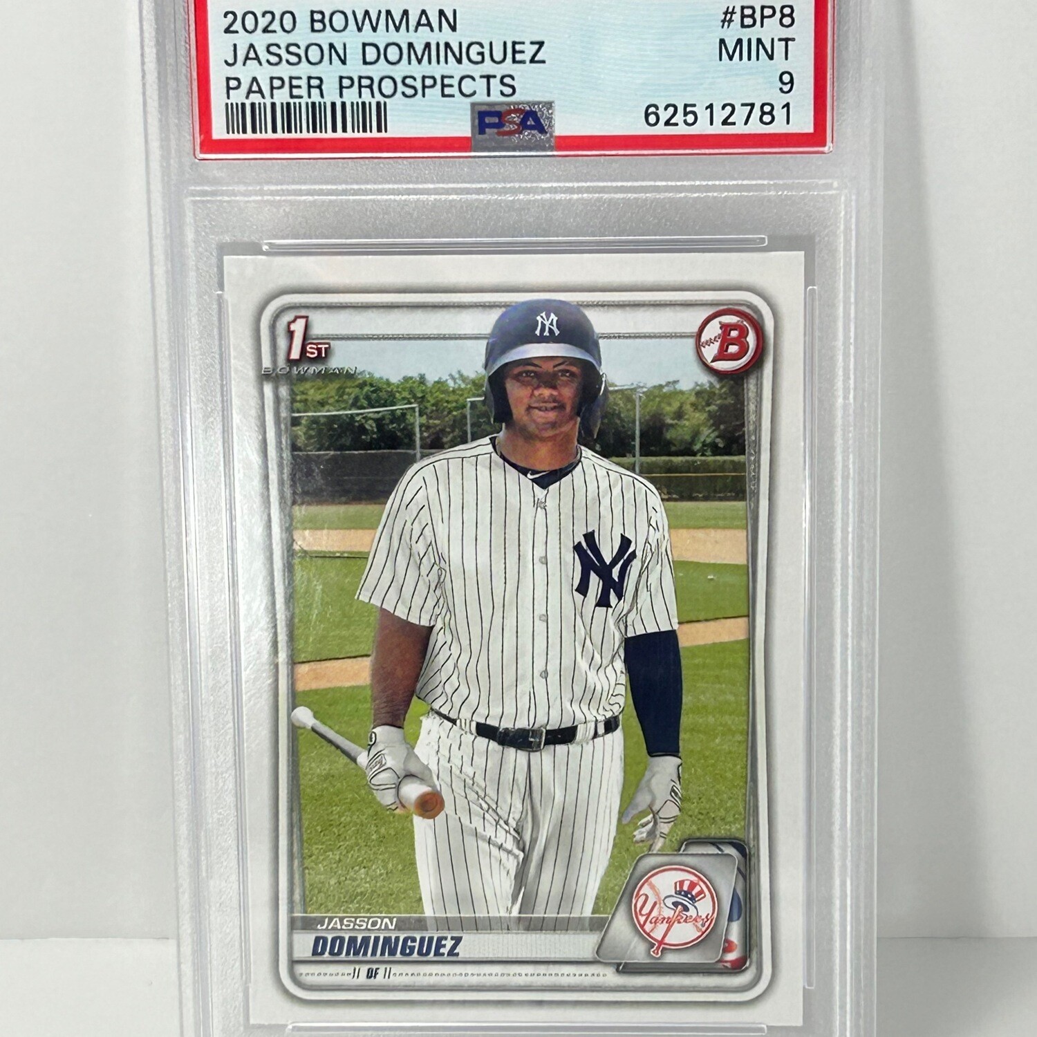 2020 Bowman Jasson Dominguez Paper Prospects Rookie Card RC #BP8 PSA 9