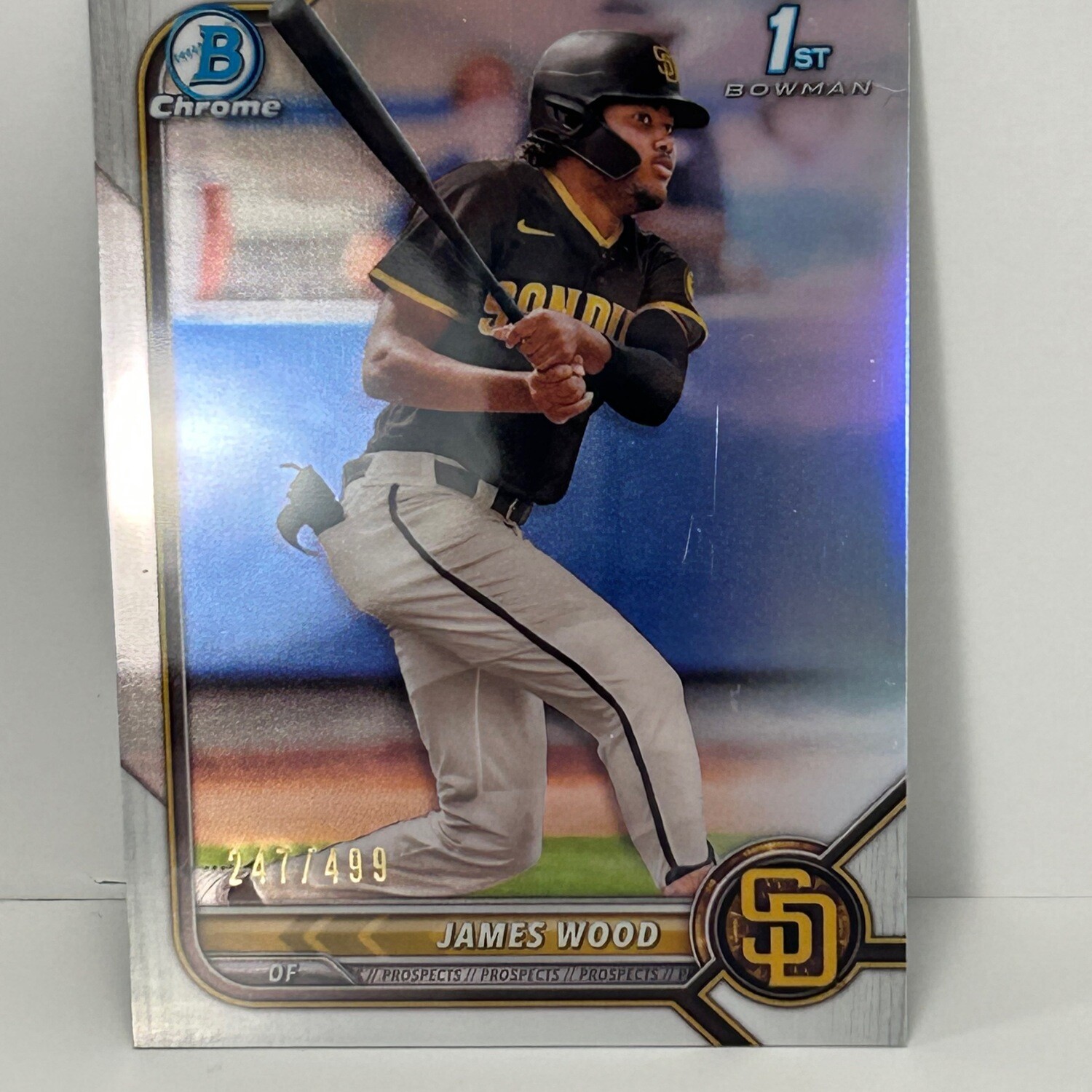 2022 Bowman Chrome James Wood 1st Bowman True Refractor RC /499 #BCP-108