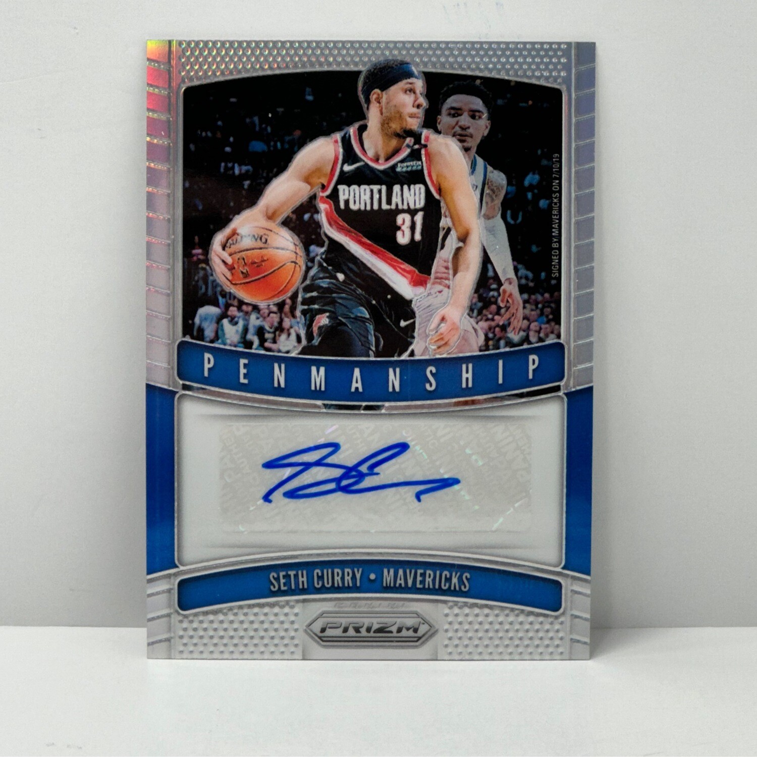 2019-20 Seth Curry Panini Prizm Penmanship Auto Autograph PM-SCY