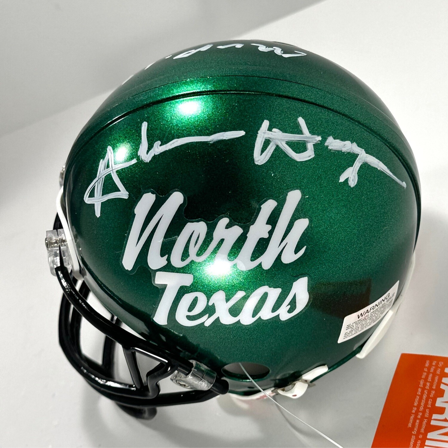 Abner Haynes North Texas Signed Mini Helmet Inscribed “MVP 1960”