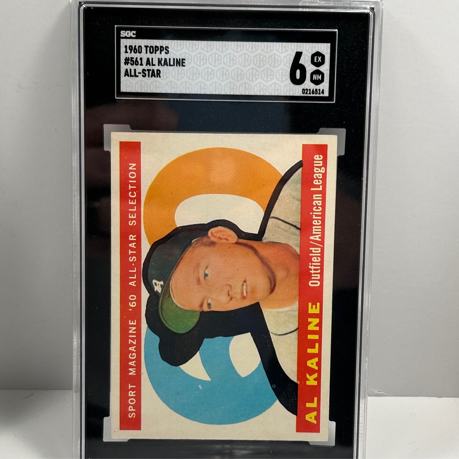 1960 Topps #561 Al Kaline All Star SGC6