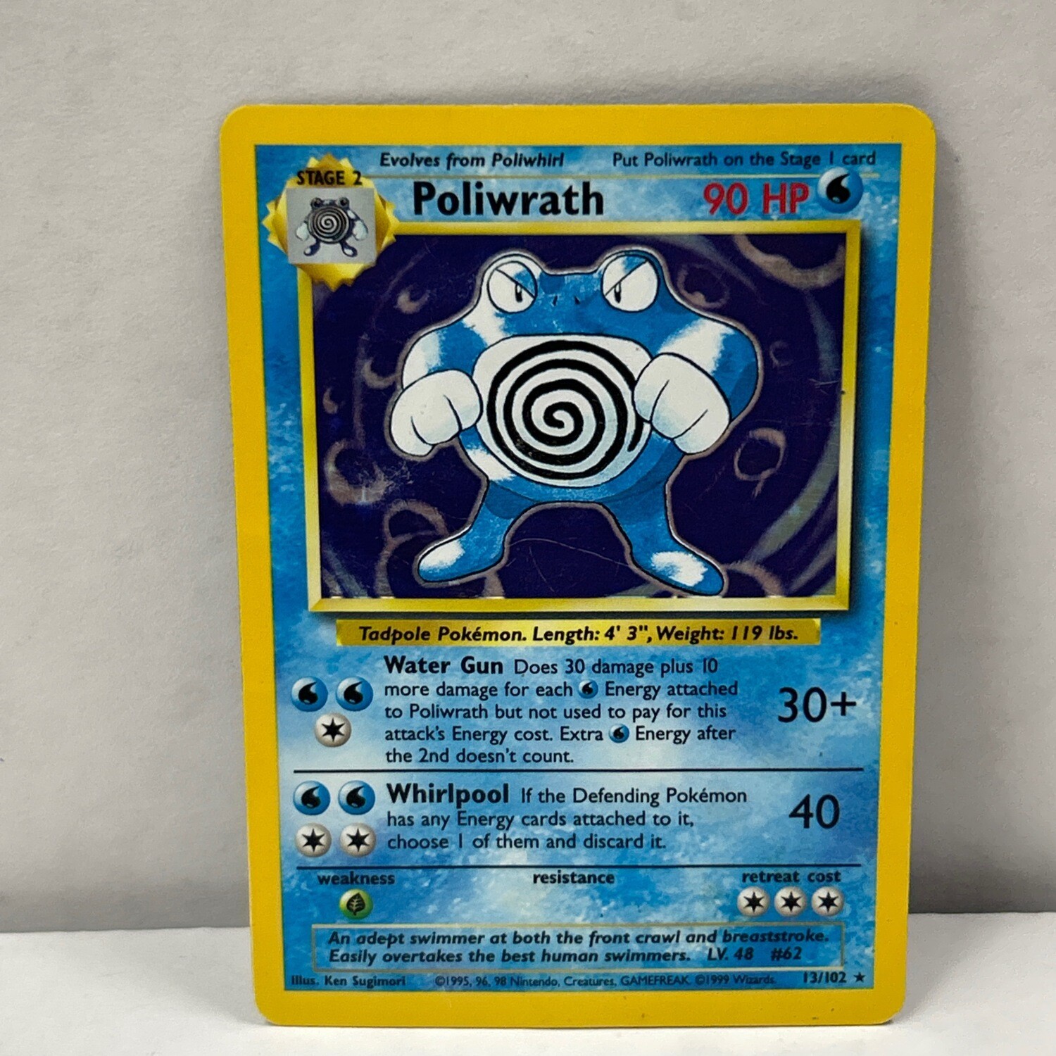 1999 Pokémon Poliwrath 13/102